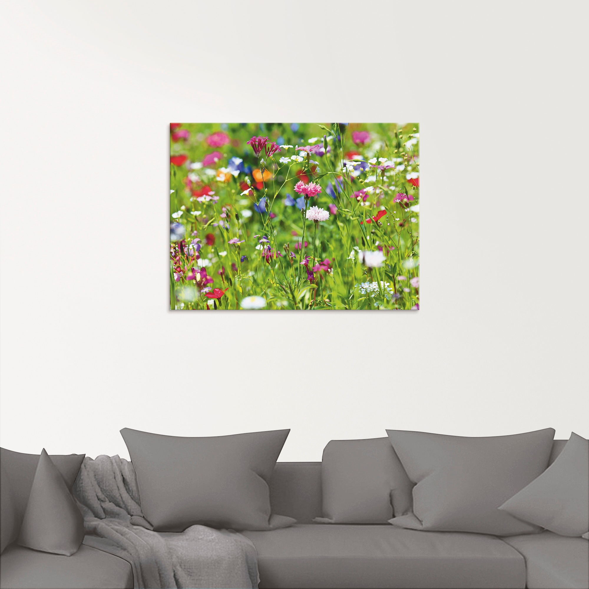 Artland Glasbild "Blumenwiese I" Blumenwiese 1 Stk. tlg. in verschiedenen G günstig online kaufen