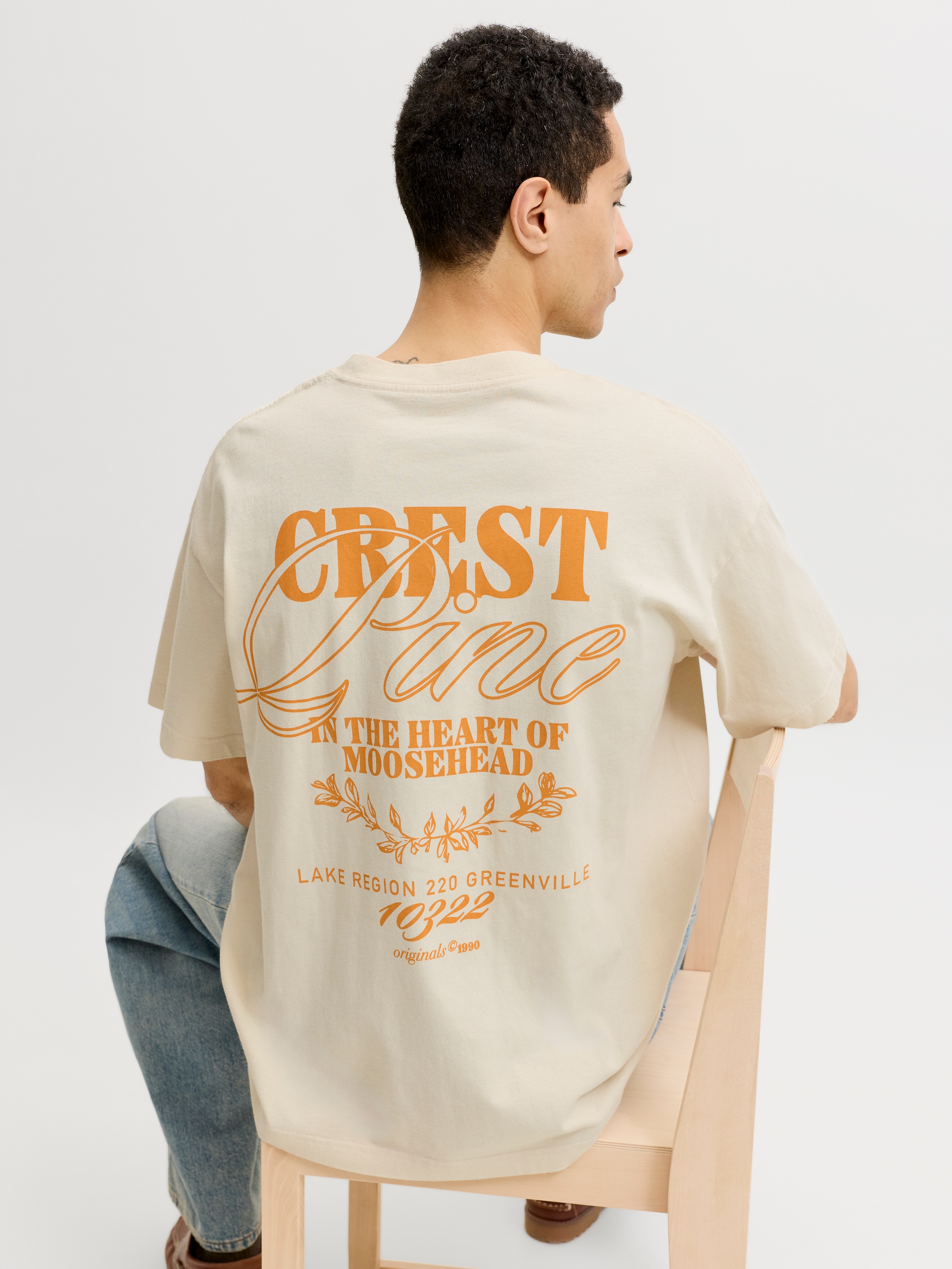 Jack & Jones T-Shirt »JORMAINE WASHED BACK TEE SS CREW NECK«