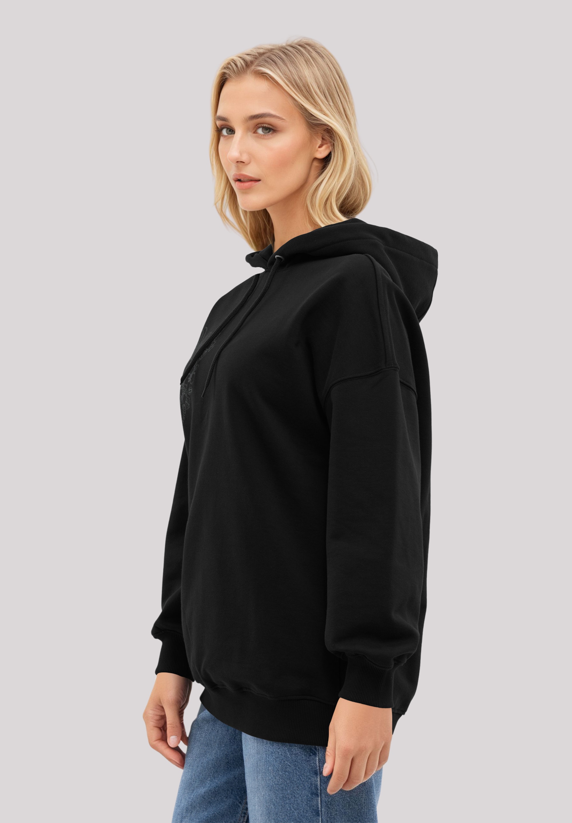 F4NT4STIC Kapuzenpullover »Schmetterling Blumen bestickt«, bestickt, Premium Qualität