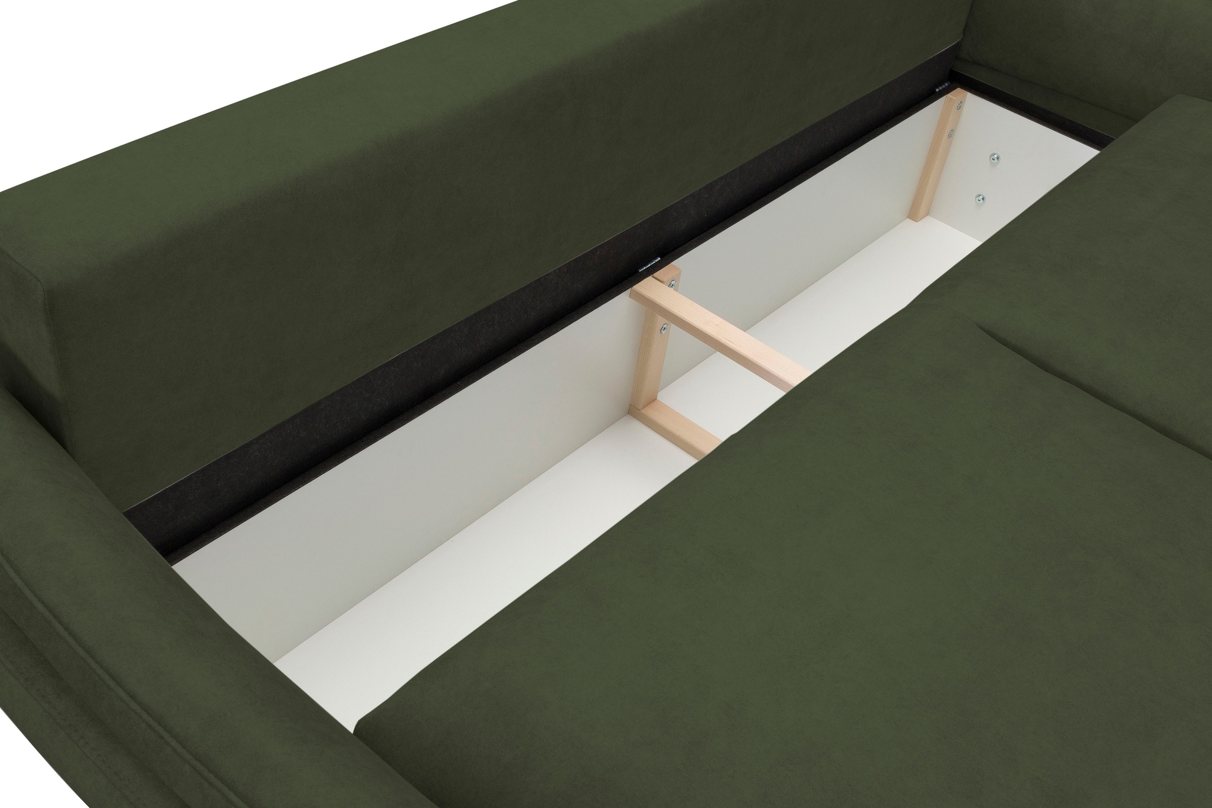 exxpo - sofa fashion 3-Sitzer »hochwertiger Sitzaufbau für hohen Sitzkomfort, bequeme Armlehnen«, inkl. Boxspring/Federkern-Polsterung, Bettfunktion und Bettkasten