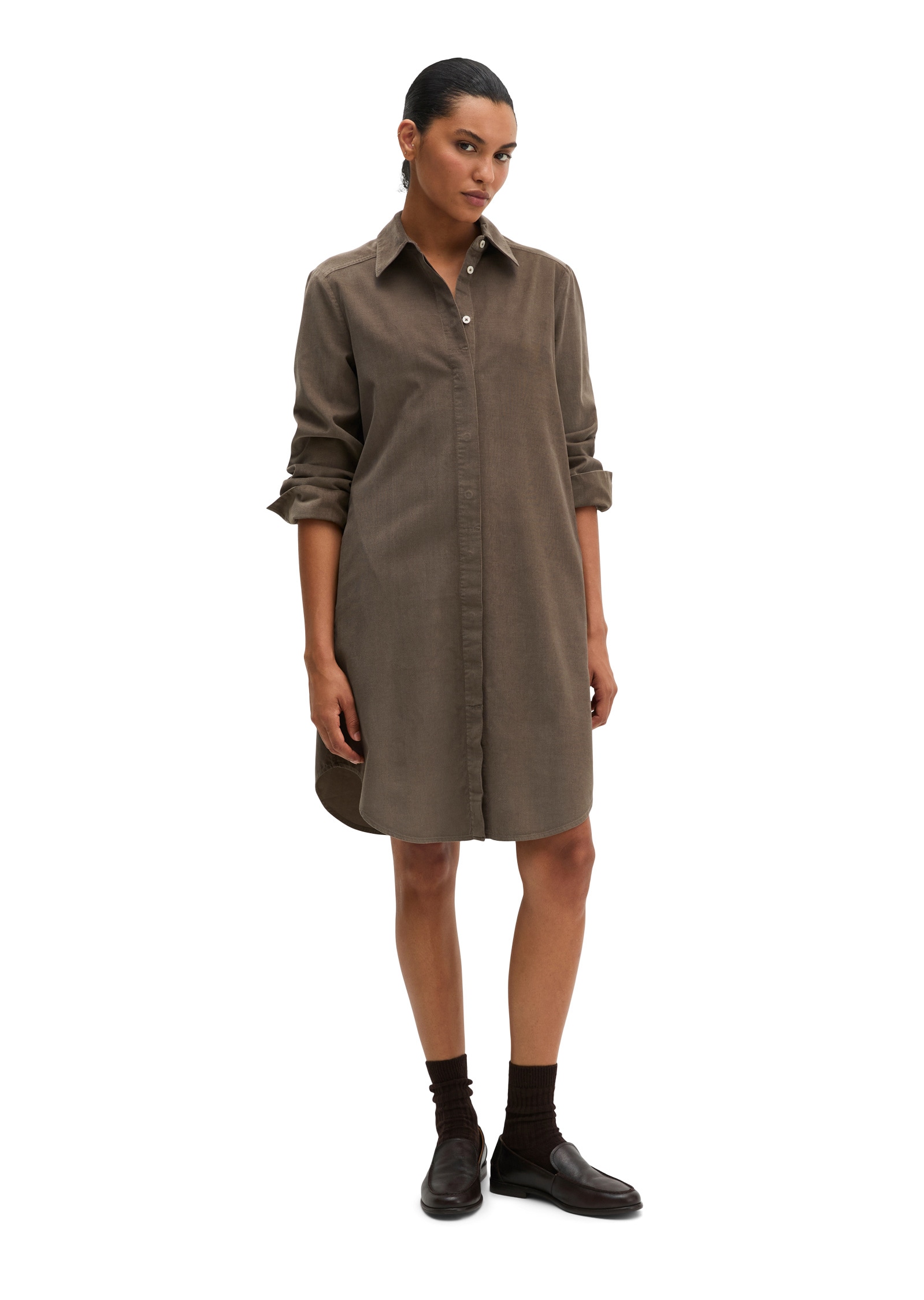 Marc O'Polo Hemdblusenkleid »in samtiger Cord-Qualität«