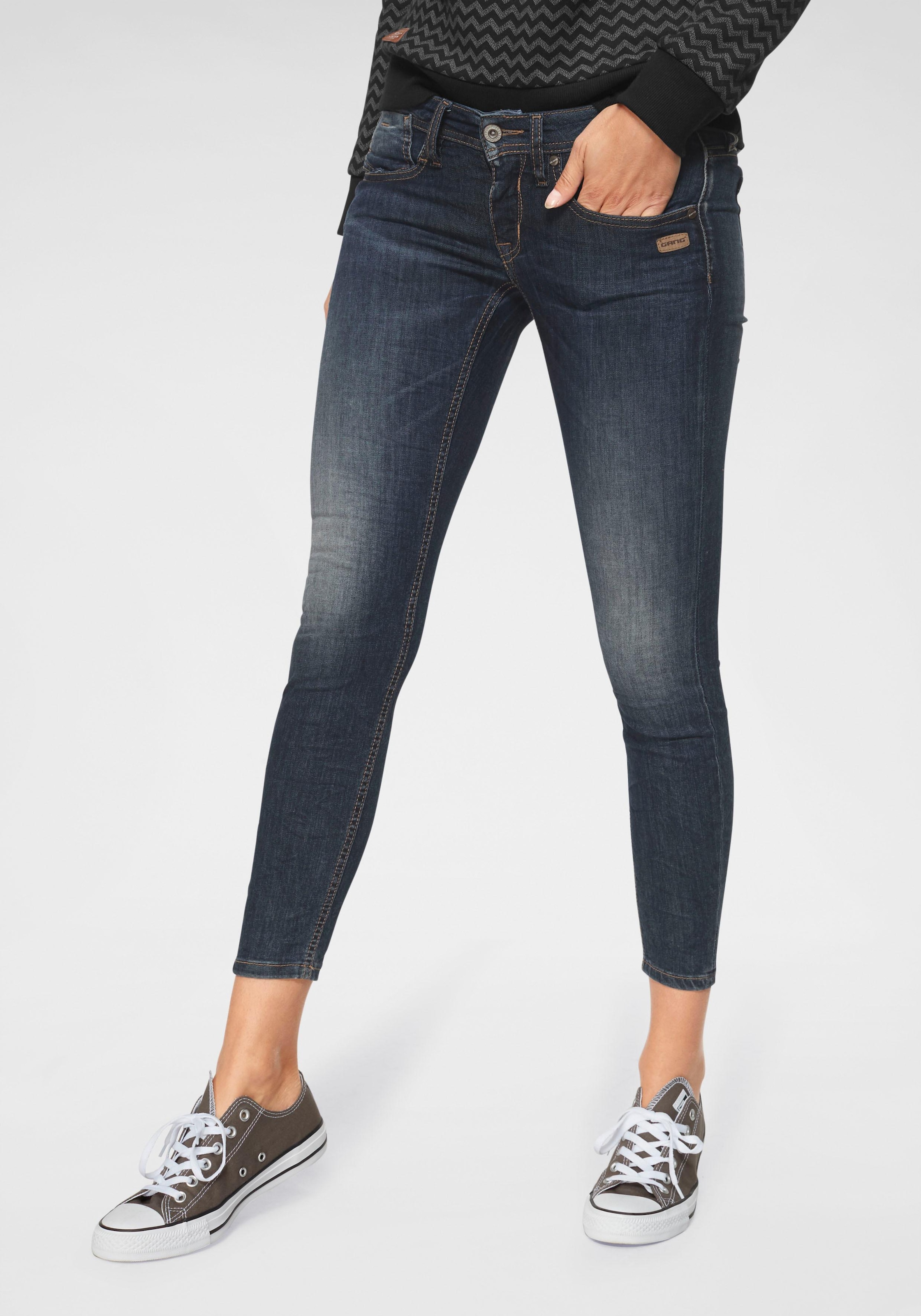 GANG Skinny-fit-Jeans »94Faye« im Flanking-...