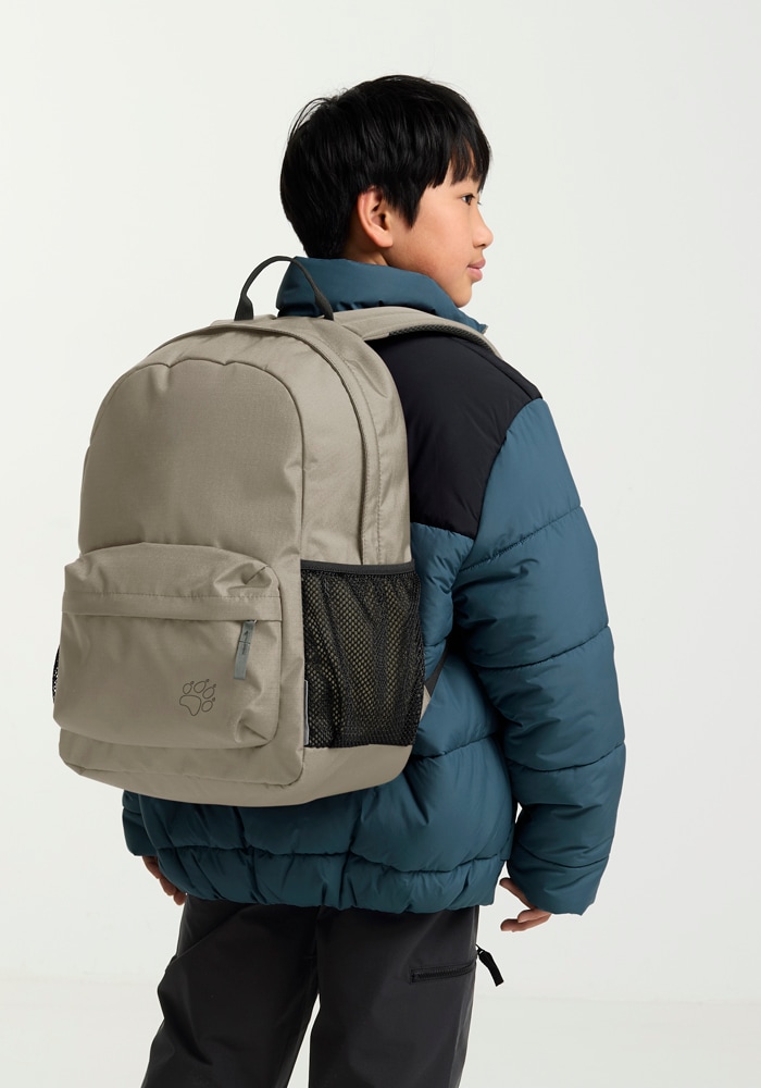 JACK WOLFSKIN Kinderrucksack "REBEL PACK 25", onesize, beige, Rucksäcke, 25L Kinderrucksack, robust, vielseitig