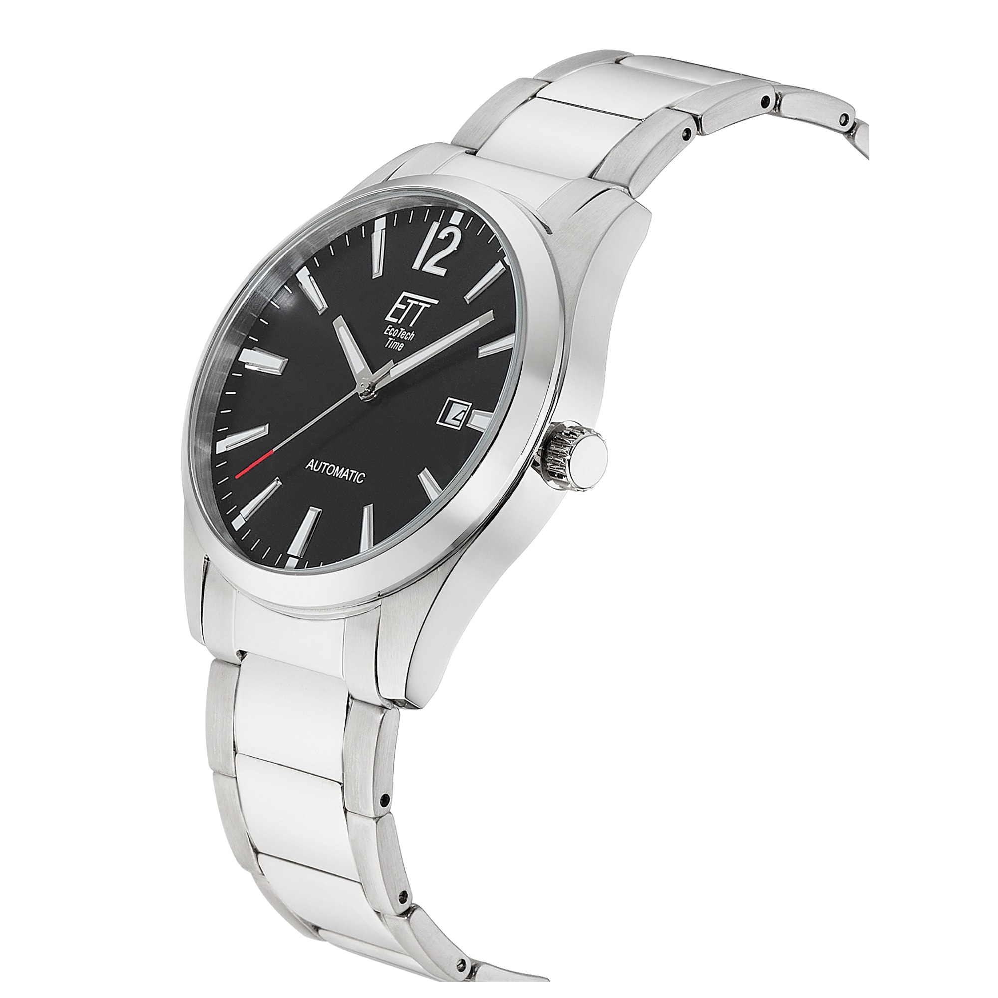 ETT »Motion Drive« Armbanduhr, Herrenuhr, Mechanische Uhr, Edelstahlarmband, analog, Tag
