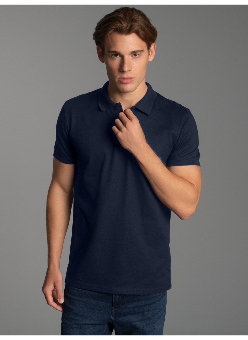 Trigema Poloshirt "TRIGEMA Slim Fit Poloshirt aus DELUXE-Piqué" 1 Stk.