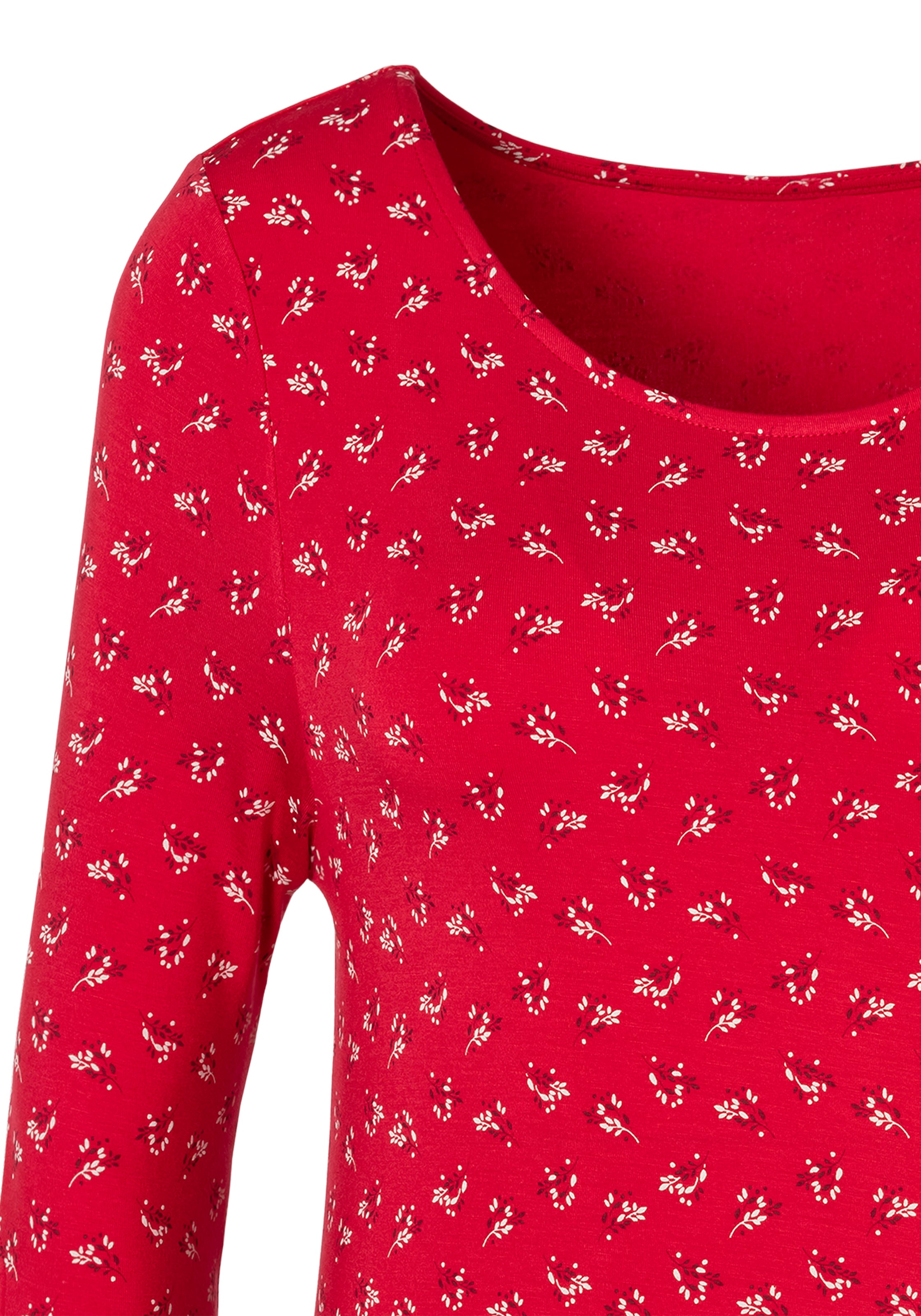 LASCANA 3/4-Arm-Shirt »mit kleinem Cut-Out am Ärmelsaum«, (2er-Pack), aus weichem Viskose-Stretch