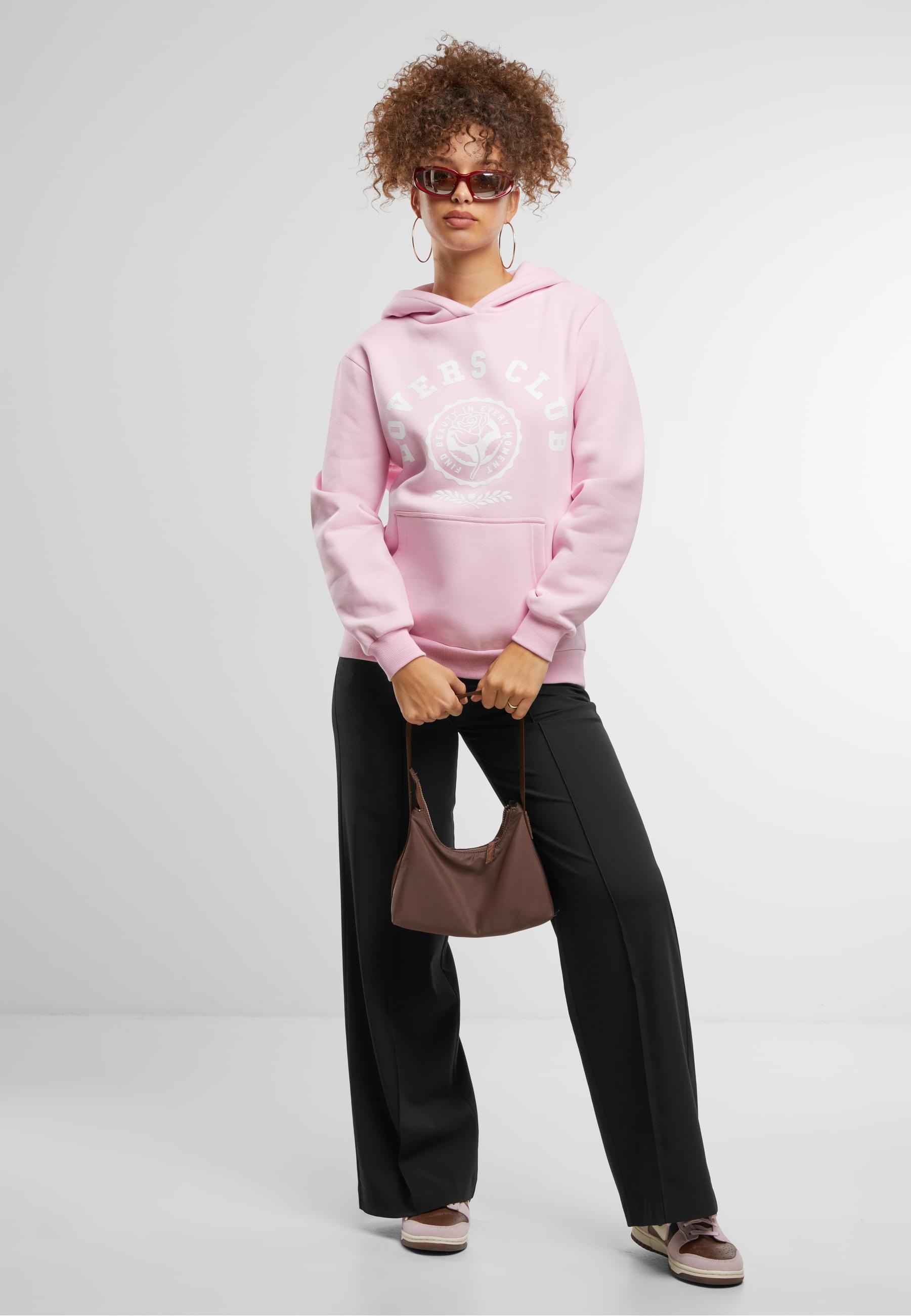 Miss Tee Kapuzenpullover »Miss Tee Lovers Club Ladies Fluffy Hoody«, (1 tlg.)