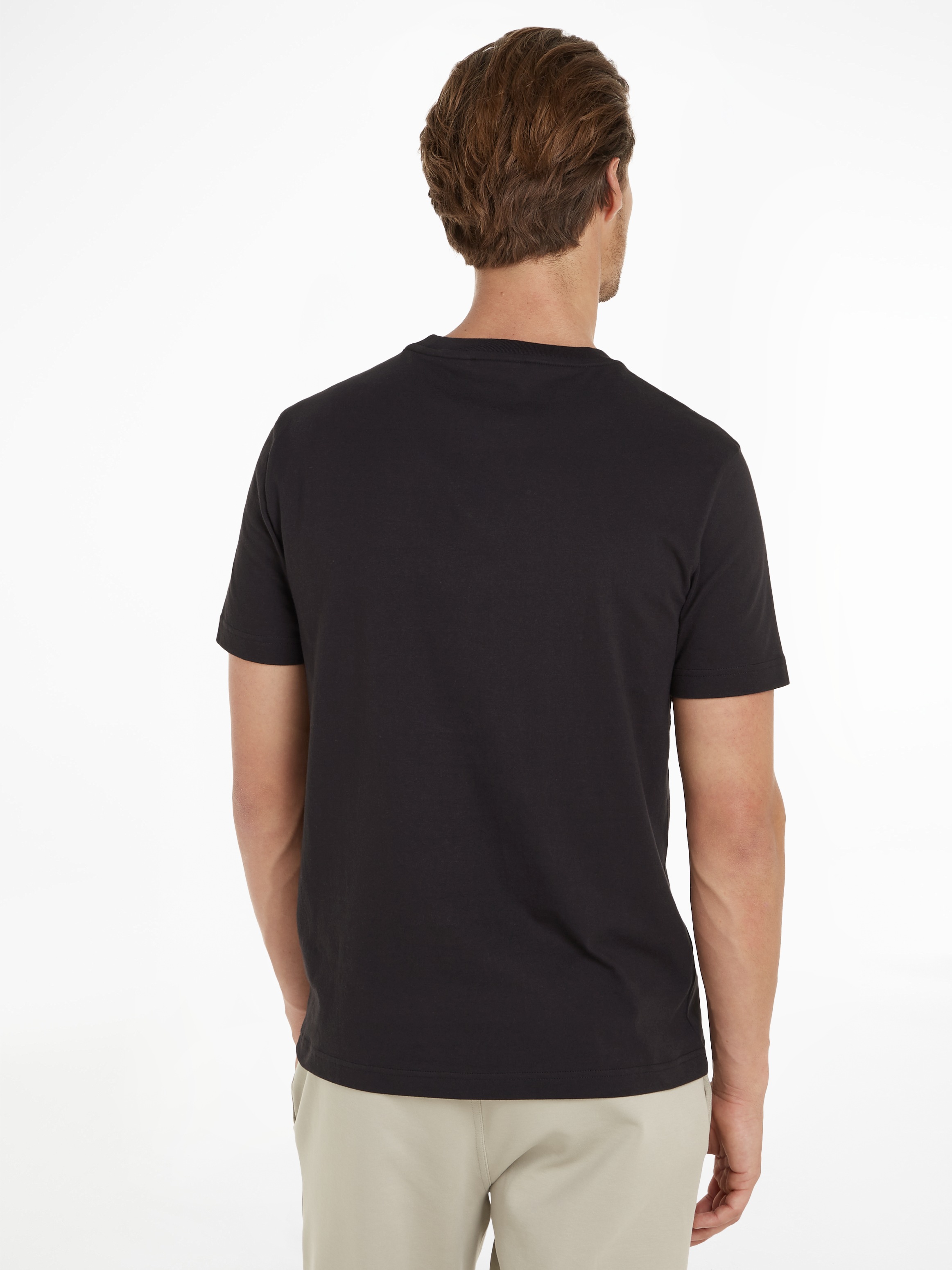 Calvin Klein T-Shirt »FLOCK LOGO T-SHIRT« mit Logoschriftzug