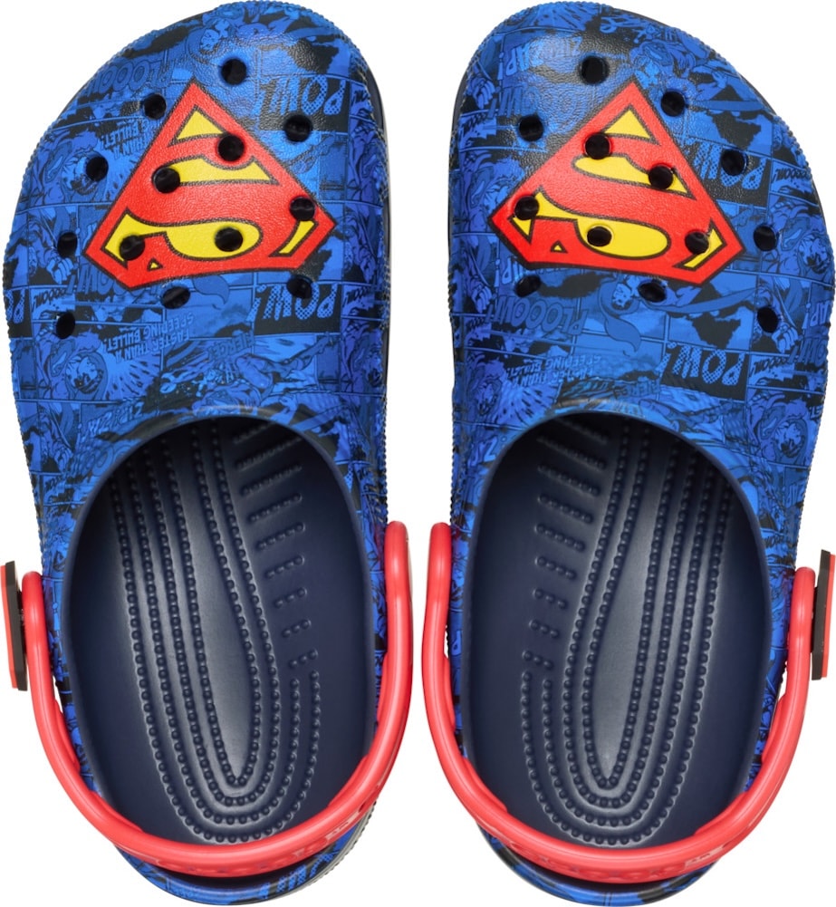Crocs Clog »Superman Classic Clog K«, Hausschuh, Kindergartenschuh mit coolem Motiv