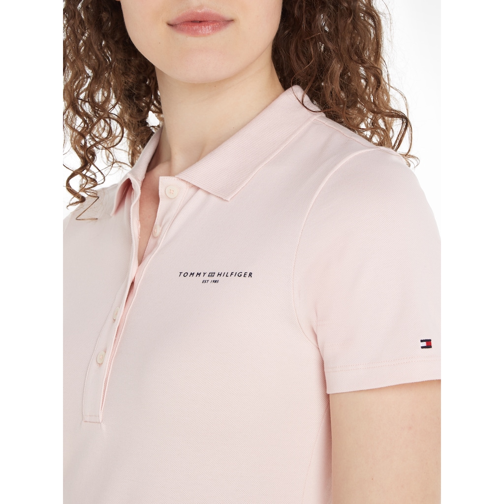 Tommy Hilfiger Poloshirt »1985 REG PIQUE STRIPE POLO SS«, mit dezenter Tommy Hilfiger Logostickerei