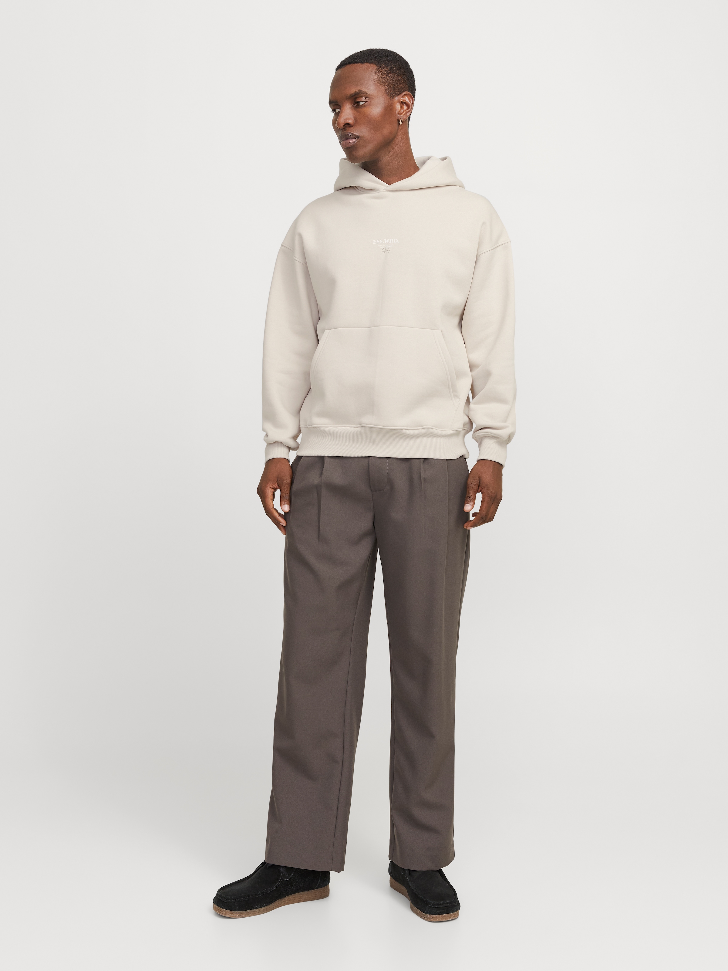 Jack & Jones Kapuzensweatshirt »JJEURBAN EDGE STUDIO SWEAT HOOD NOOS«, mit Front und Back Print