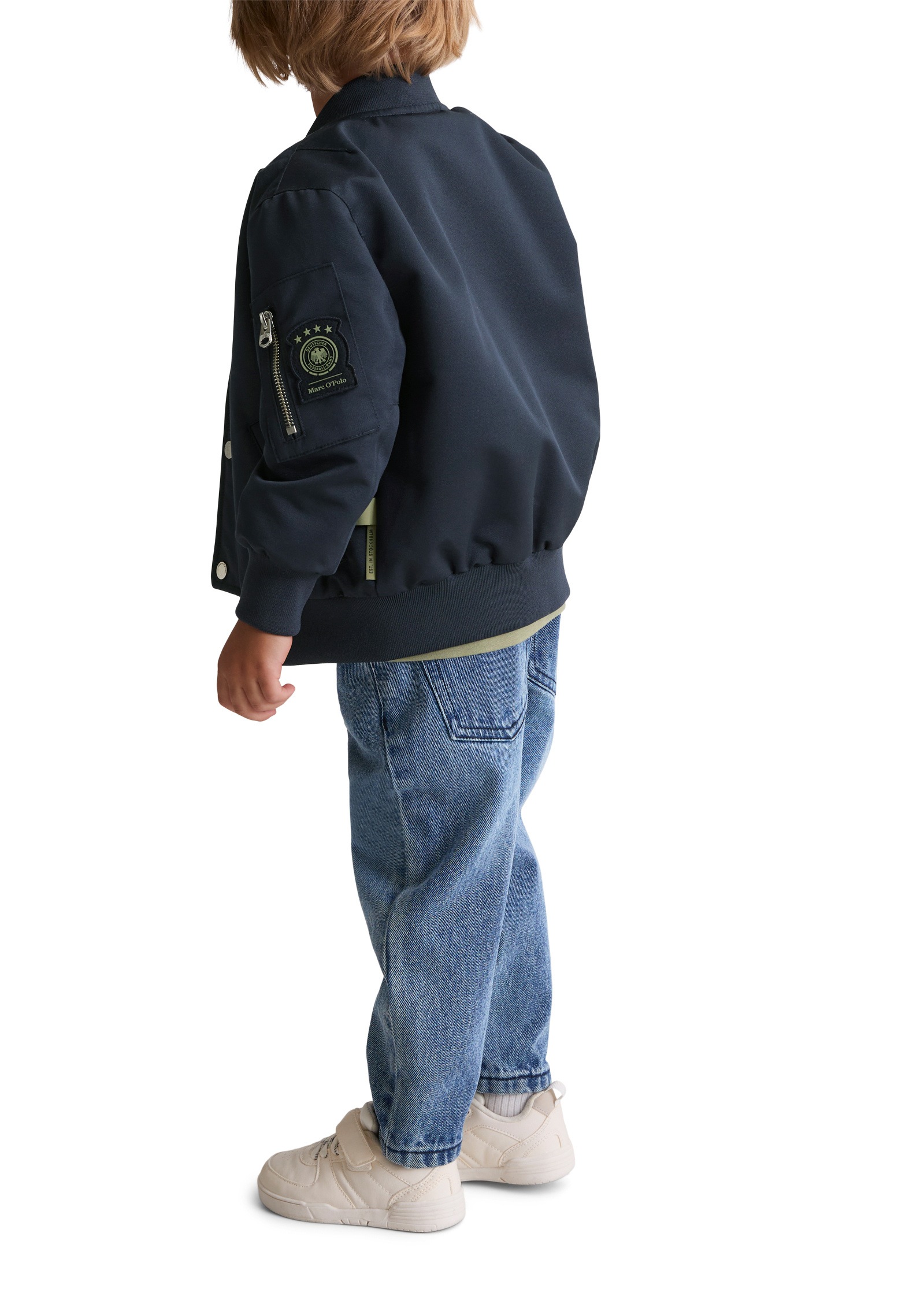 MARC O'POLO Kinder 5-Pocket-Jeans "aus reiner Bio-Baumwolle", blau, Gr. 104, Obermaterial: 100% Baumwolle, Jeans