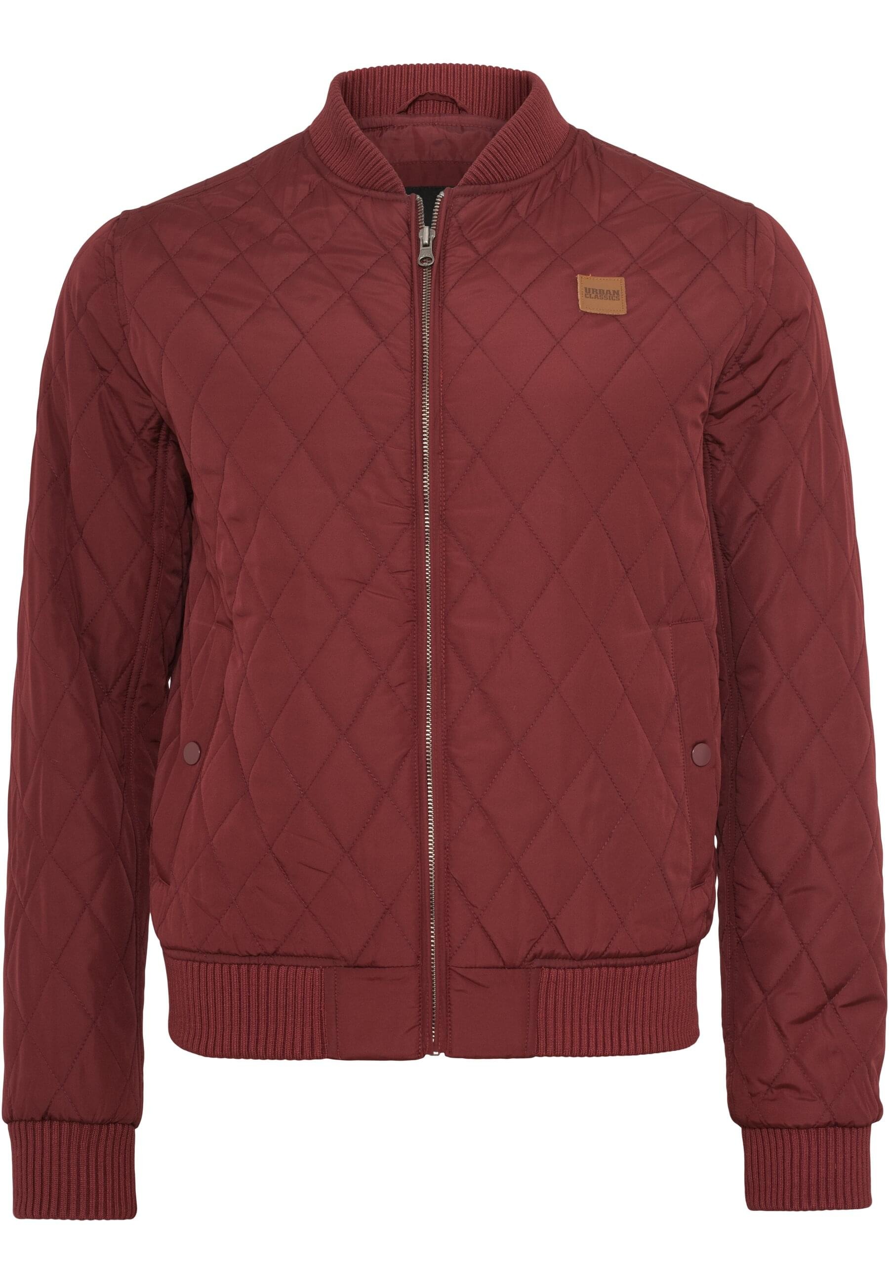 URBAN CLASSICS Allwetterjacke "Urban Classics Herren Diamond Quilt Jacket", (1 St.), ohne Kapuze