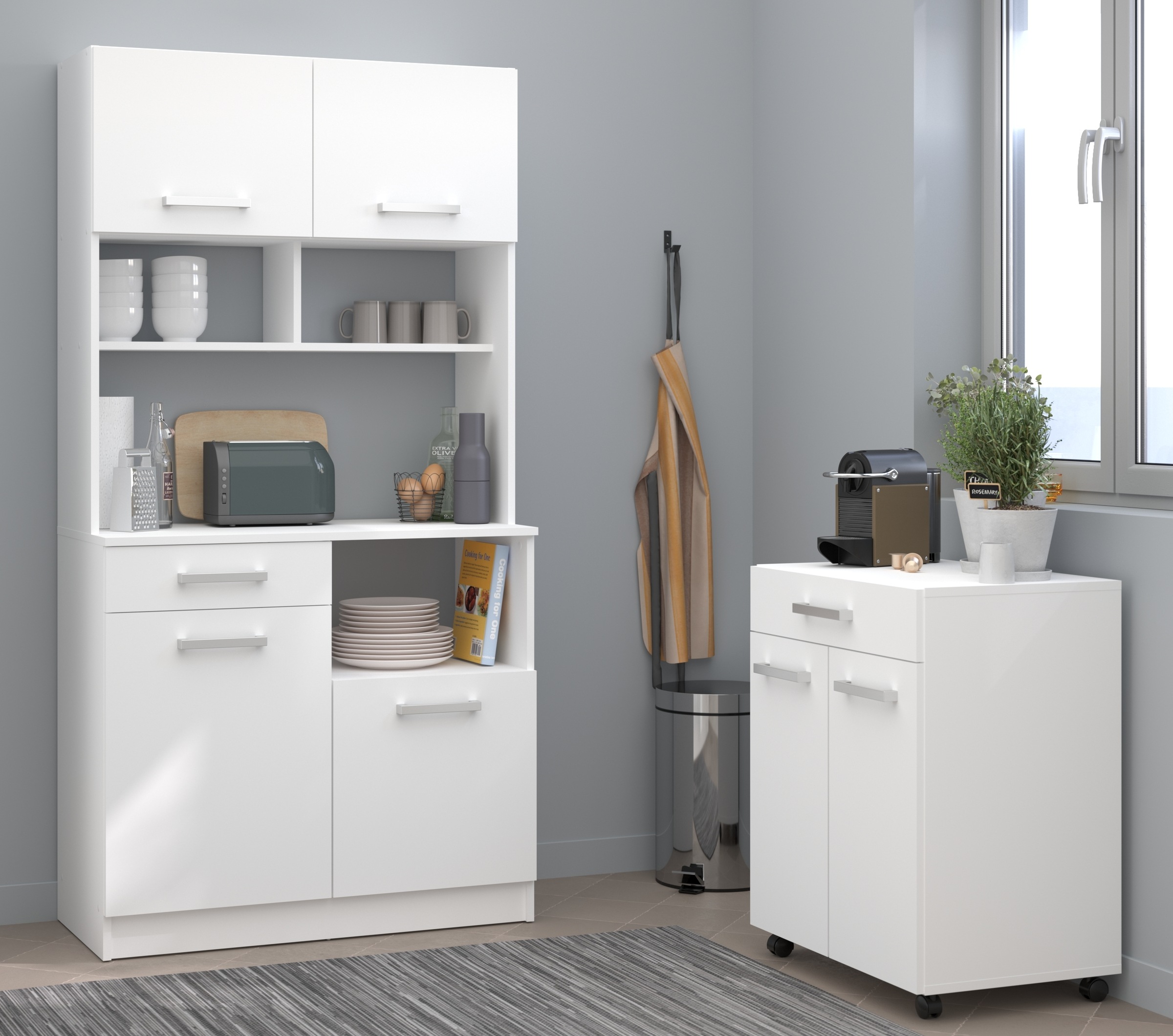 Parisot Schrank-Set »Uno 2«, (2 St.), melaminbeschichtet, praktisch und schön, viel Stauraum