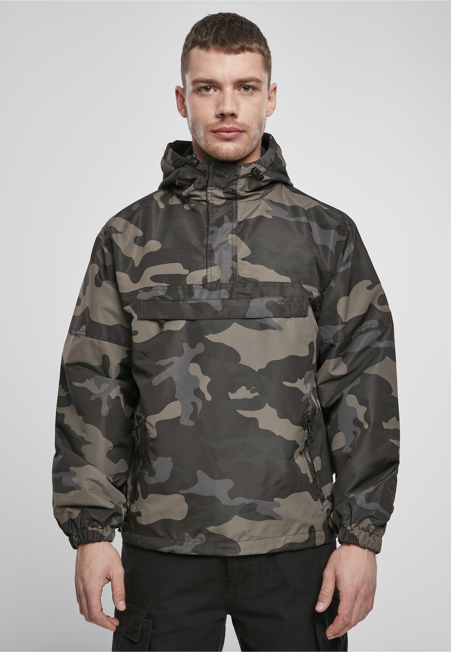 Brandit Allwetterjacke »Brandit Herren Summer Pull Over Jacket« 1 Stk. tlg. mit Kapuze