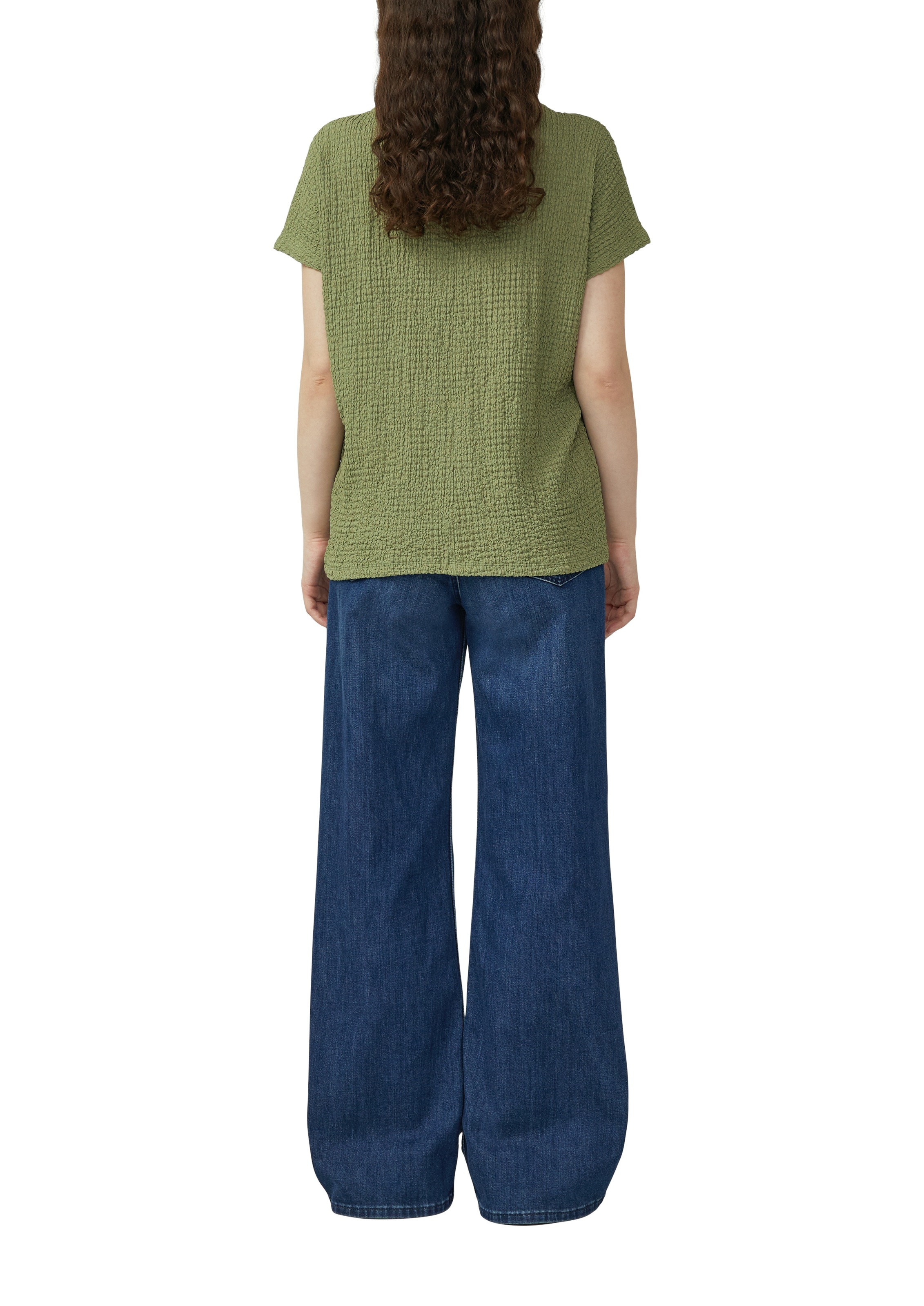 s.Oliver Women's Knit T-Shirt Summer Khaki Size 40 3