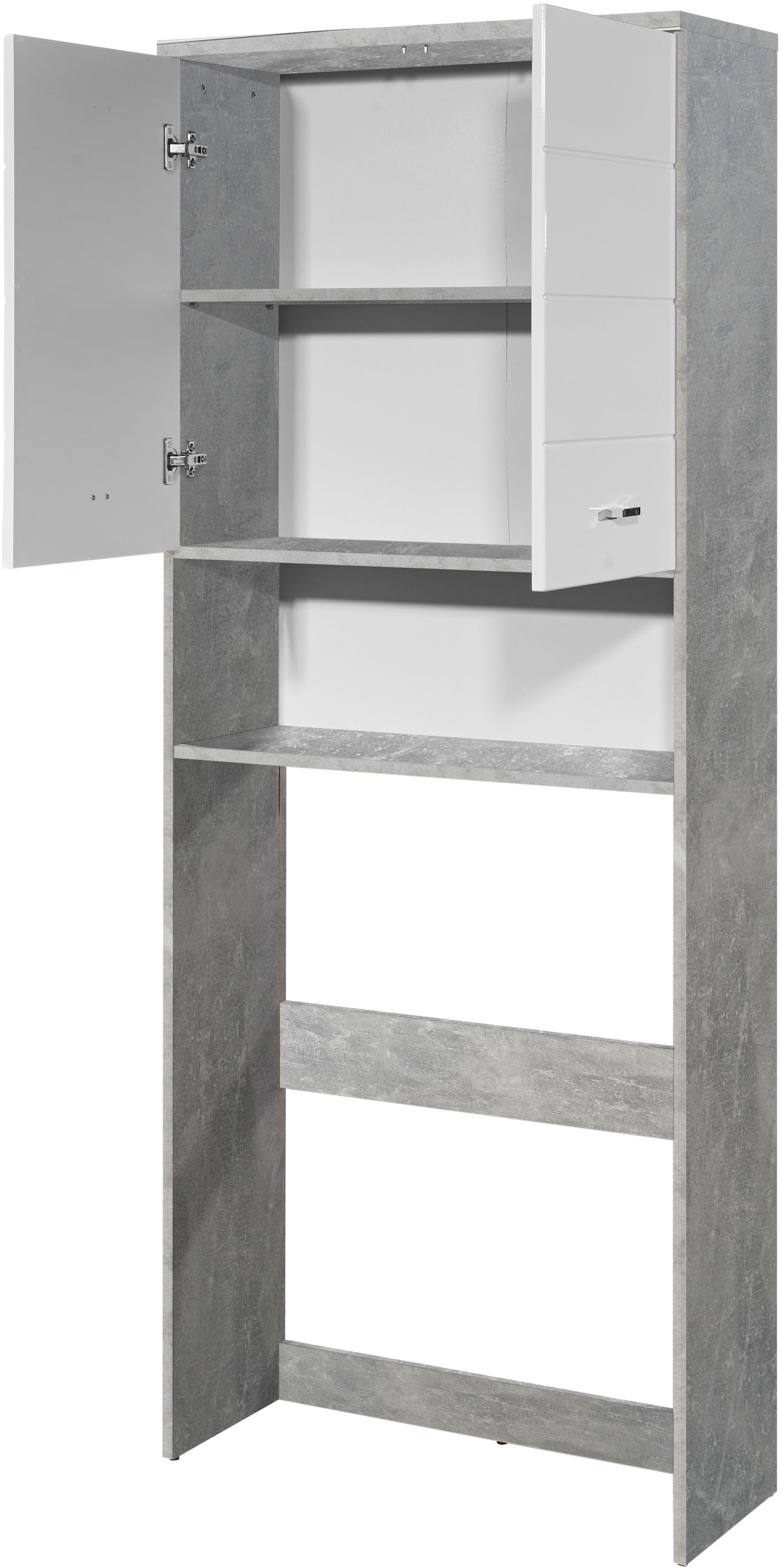 BASIC by Balculina Waschmaschinenumbauschrank »Pool, Badezimmerschrank BxHxT 76x190x31«, (1 St.), Breite 76cm, Tür L/R montierbar