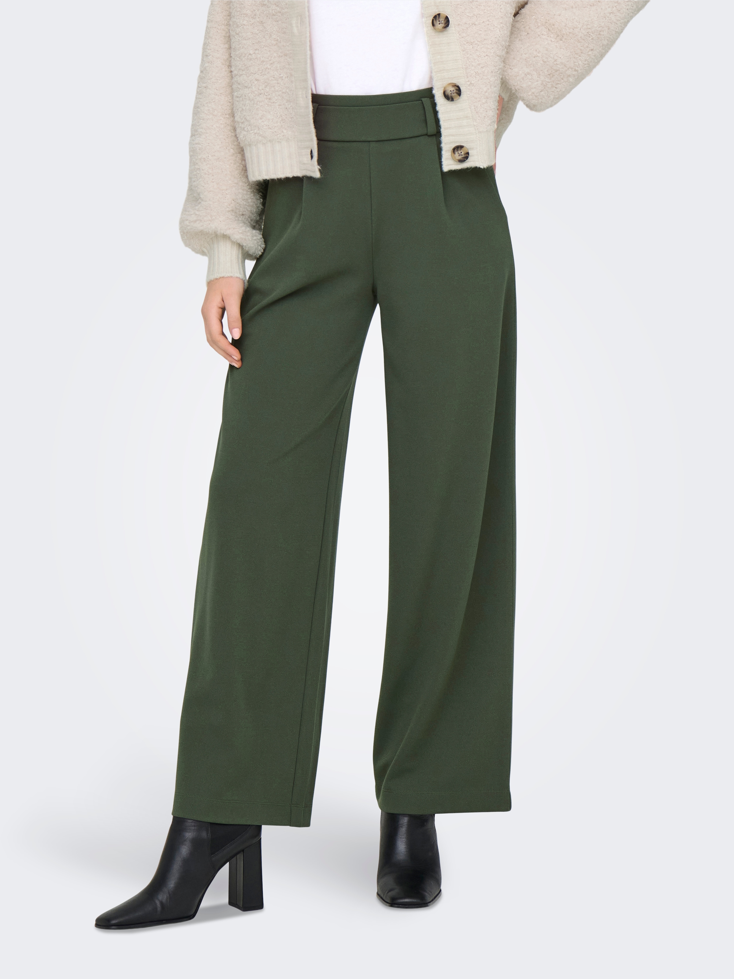 JDY Jerseyhose "JDYGEGGO NEW LONG PANT JRS NOOS" Materialmix, weit geschnitten