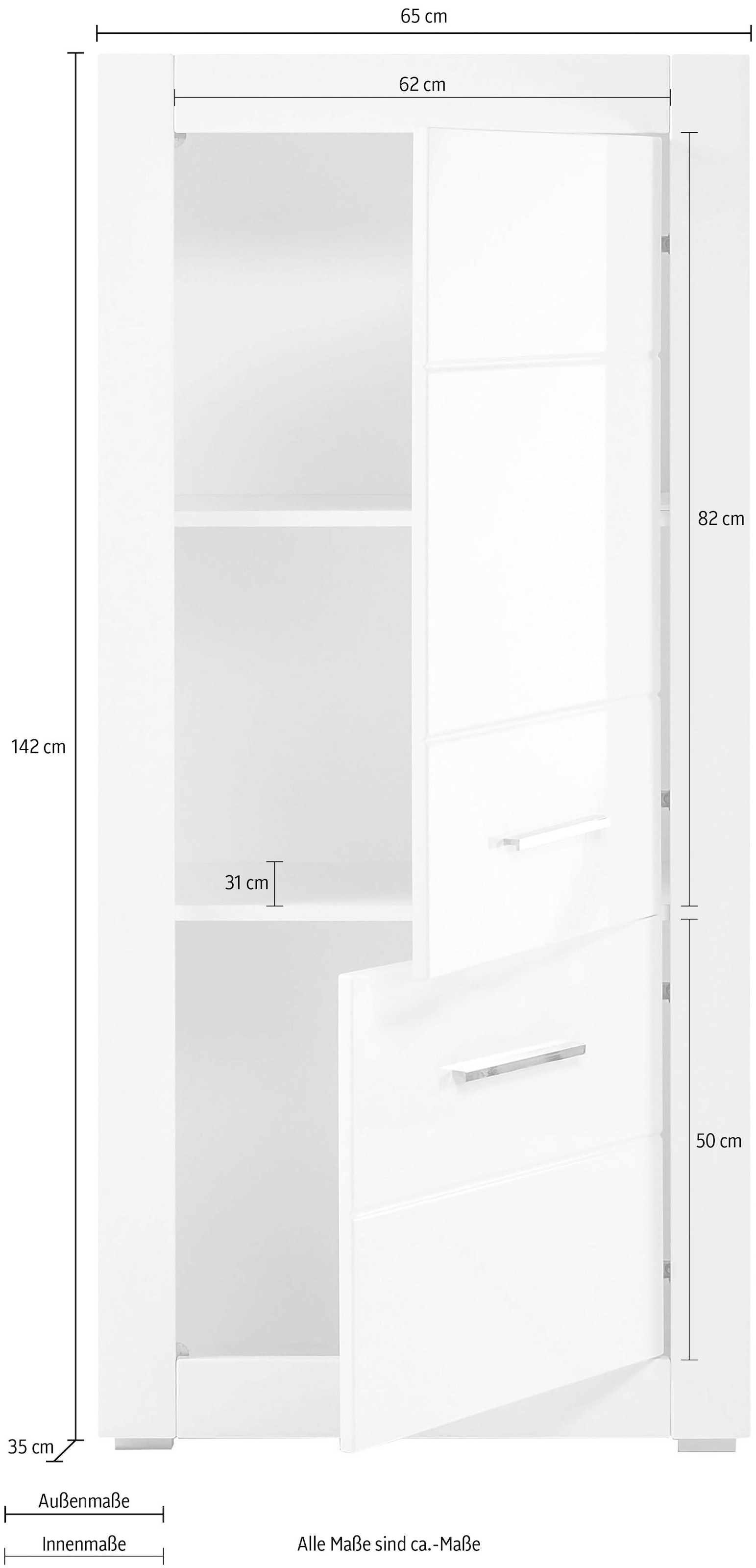 BAUR cm INOSIGN Stauraumschrank »BIANCO«, Höhe | 142