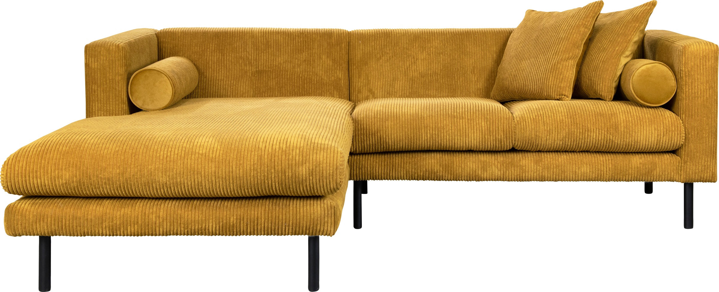 Home affaire Ecksofa »Lillibeth L-Form Designsofa, Maße B/T/H: 240/173/83 cm«, Zierkissen als Wendekissen, in Samtoptik oder Cord