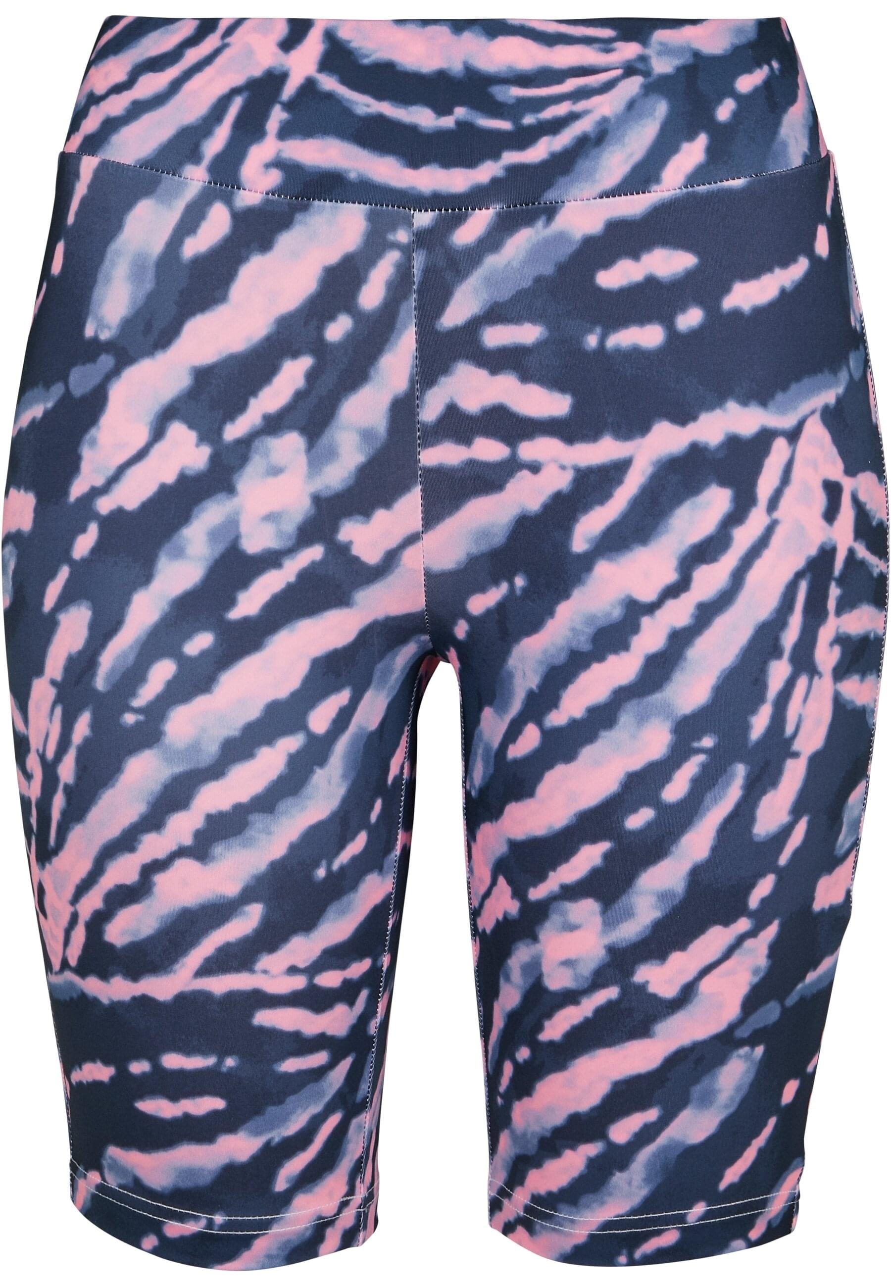 URBAN CLASSICS Stoffhose "Urban Classics Damen Ladies Tie Dye Cycling Shorts", (1 tlg.)