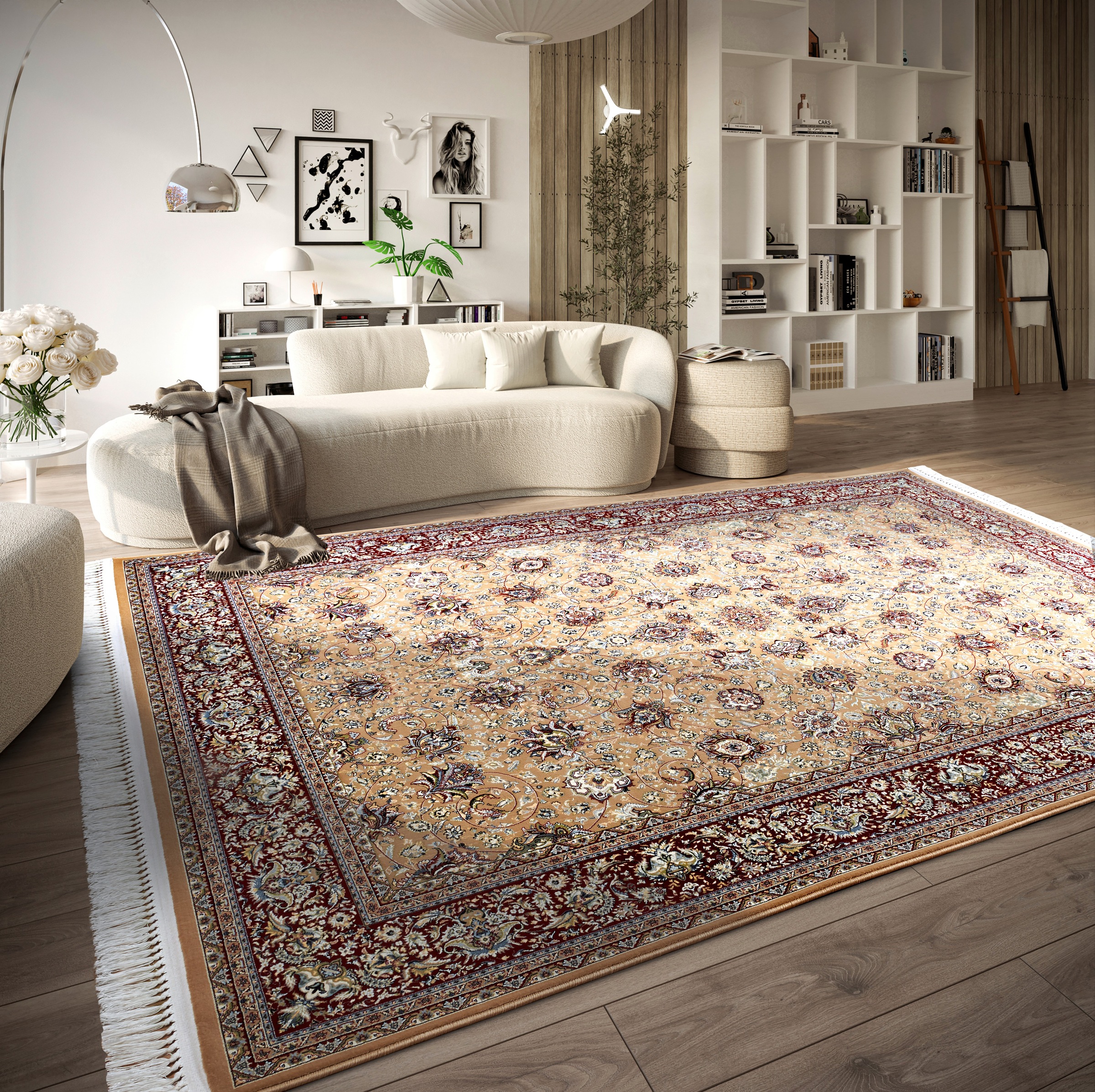 Villeroy & Boch Teppich »Alfred«, rechteckig, 7 mm Höhe, Orientalisch, Fransen, Wohnzimmer, Schlafzimmer, Klassisch, Kurzflor