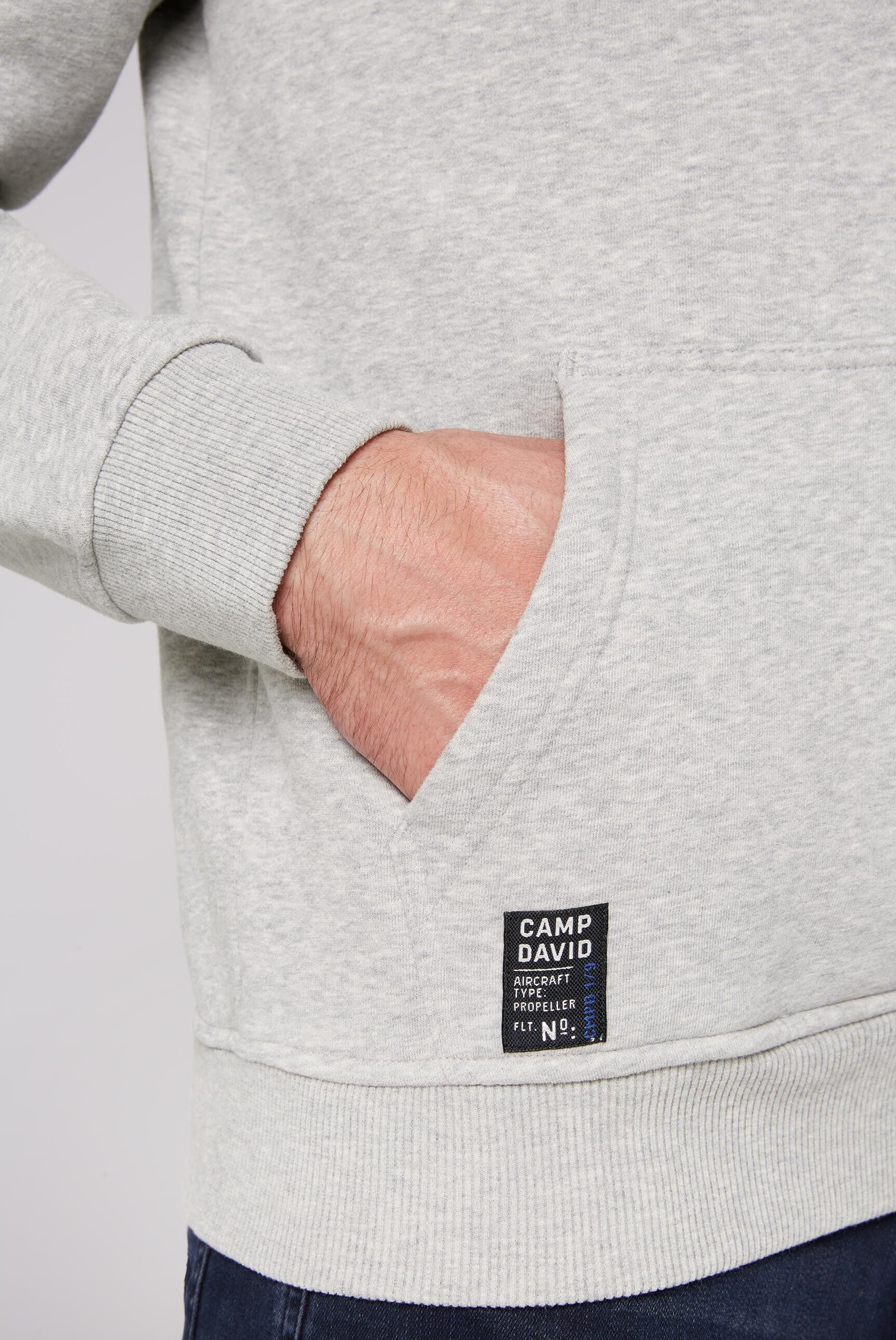 CAMP DAVID Sweater, mit Kängurutasche