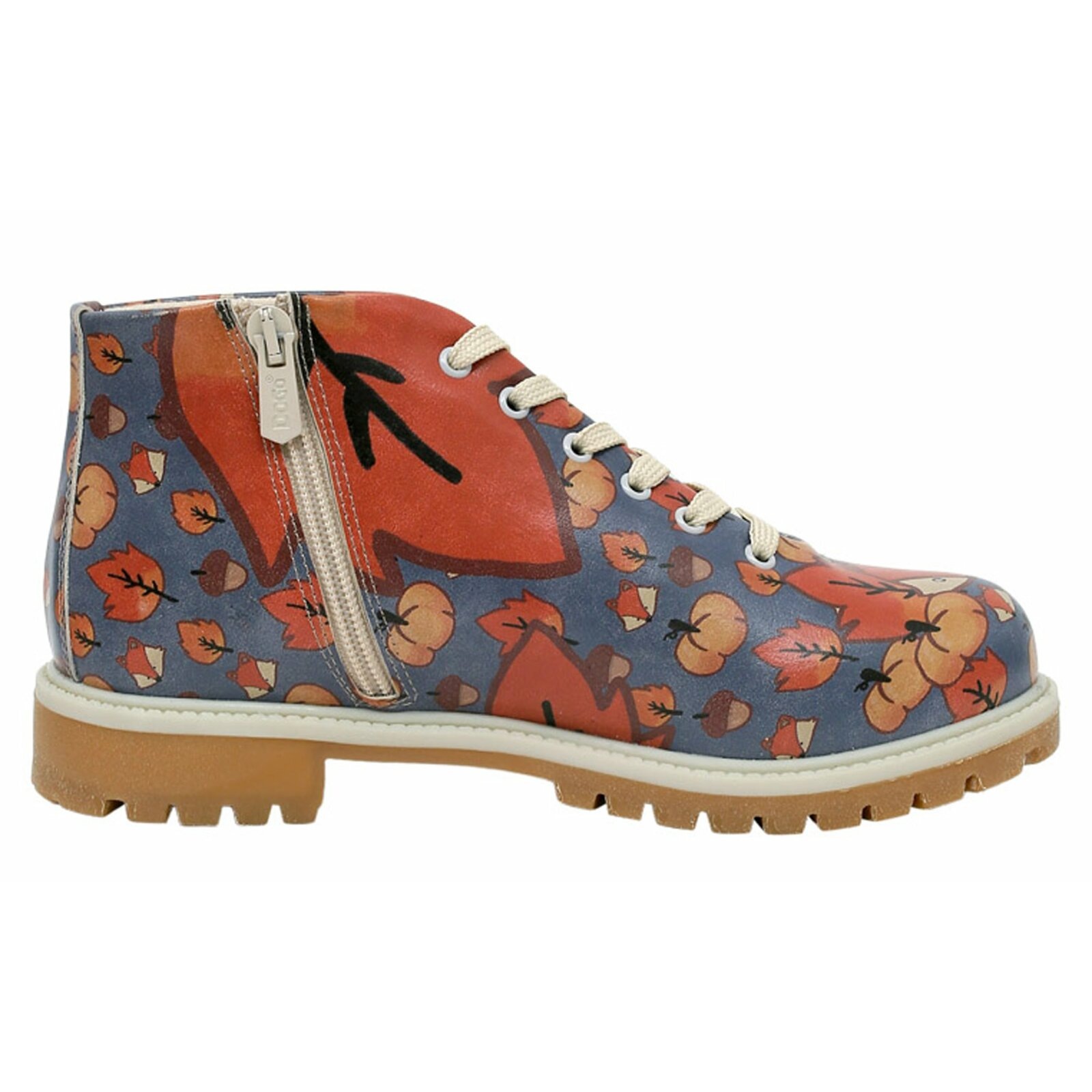 DOGO Shortcut Boots Hedge-Hug Ankle Boots Blue/Orange Size 39 2