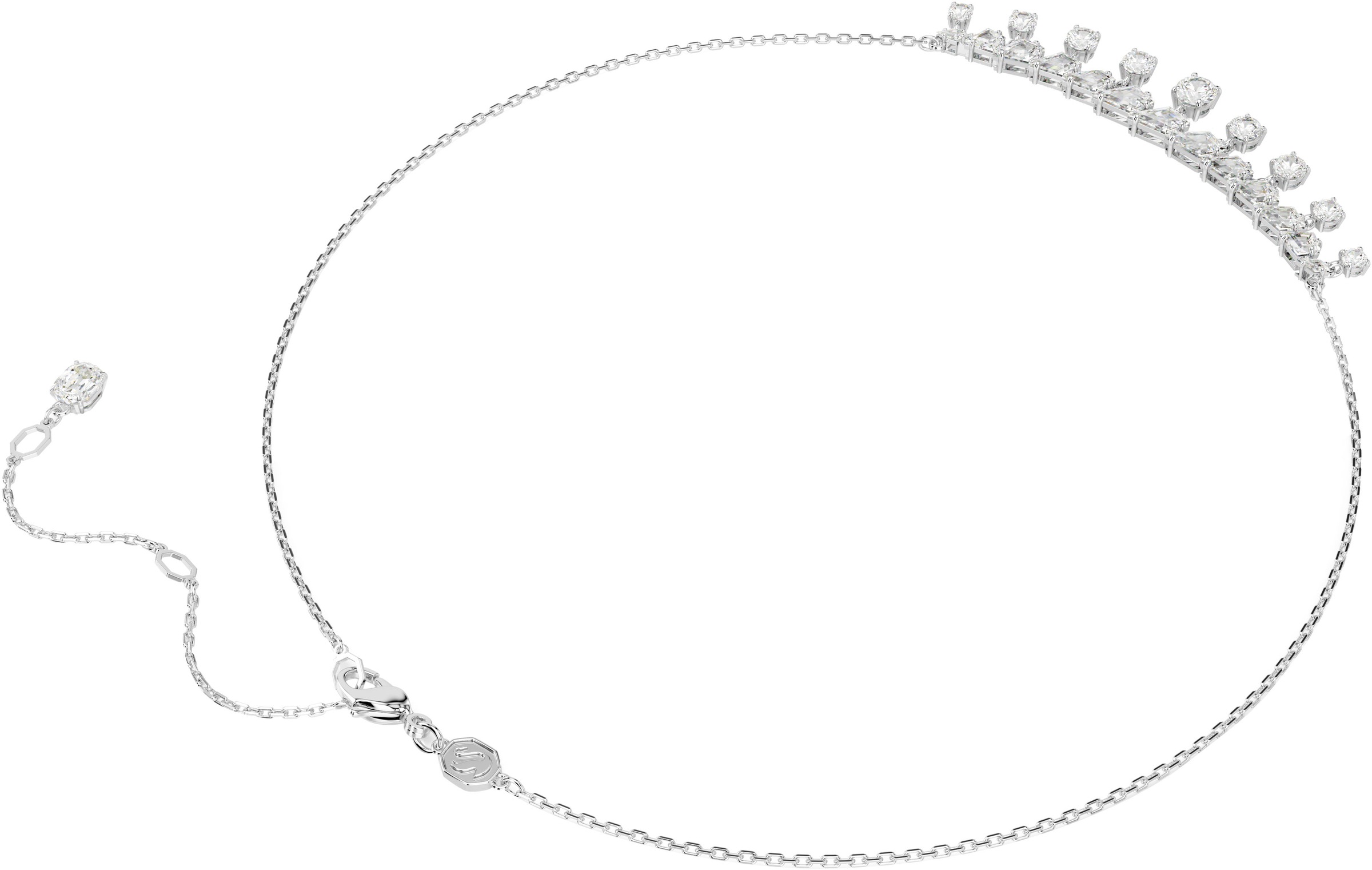 Swarovski Collier »Schmuck Geschenk Halskette Idyllia Schneeflocke, 5692637«, mit Swarovski® Zirkonia (synth.)