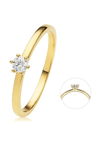 ONE ELEMENT Diamantring »0,15 ct Diamant Brillant Ring aus 585 Gelbgold« kaufen