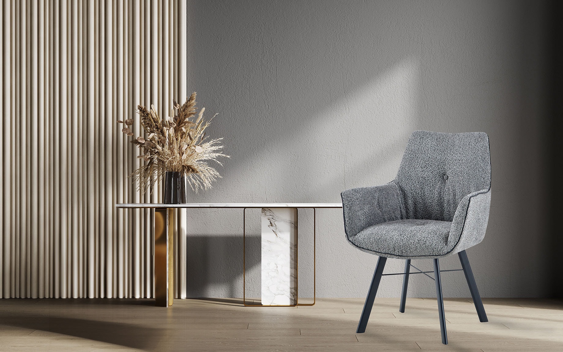 Kayoom "Stuhl Allie 125, mit Armlehne, 180 drehbar, mit Rückholautomatik" ( günstig online kaufen