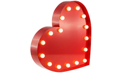 MARQUEE LIGHTS LED Dekolicht »Herz«, 16 flammig-flammig, Wandlampe, Tischlampe Heart... kaufen