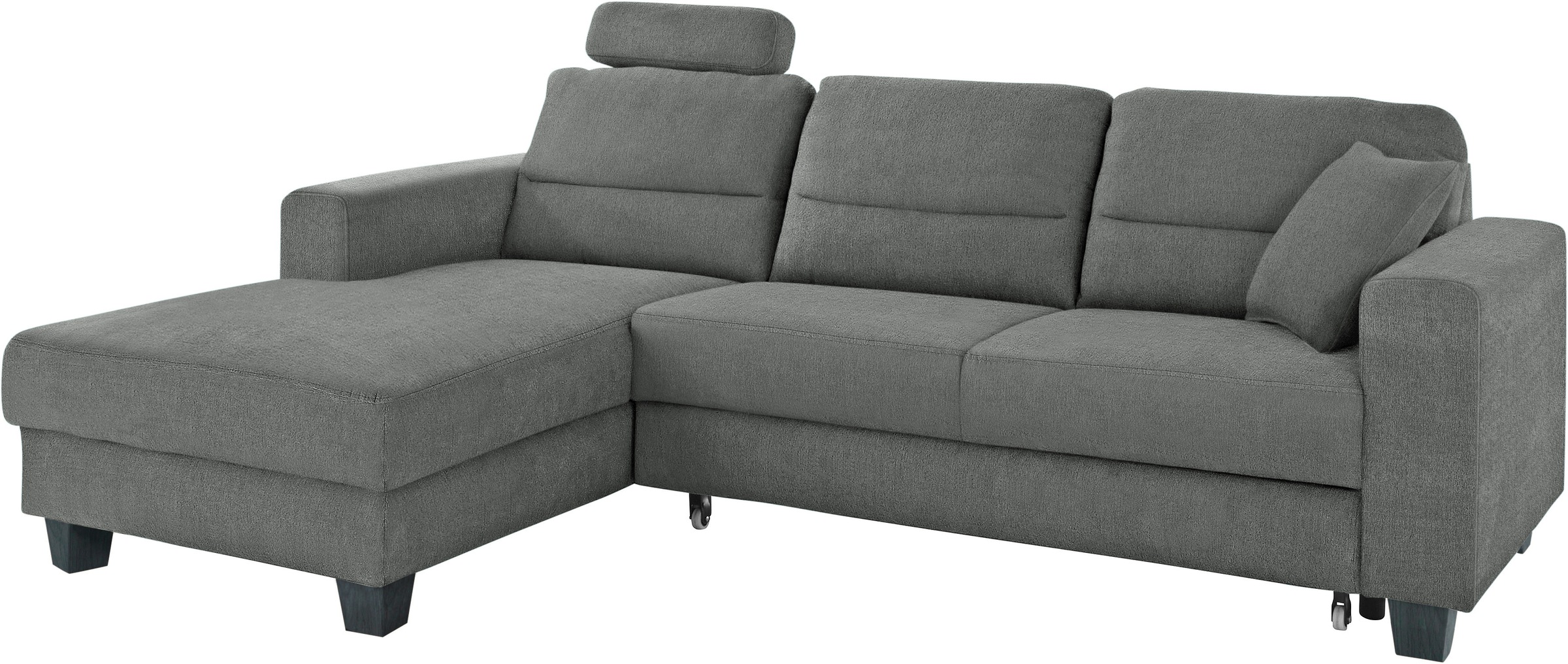 TRENDMANUFAKTUR Ecksofa »Chamber, zeitlos und modern, hoher Sitzkomfort, L-Form«, wahlweise mit Schlaffunktion