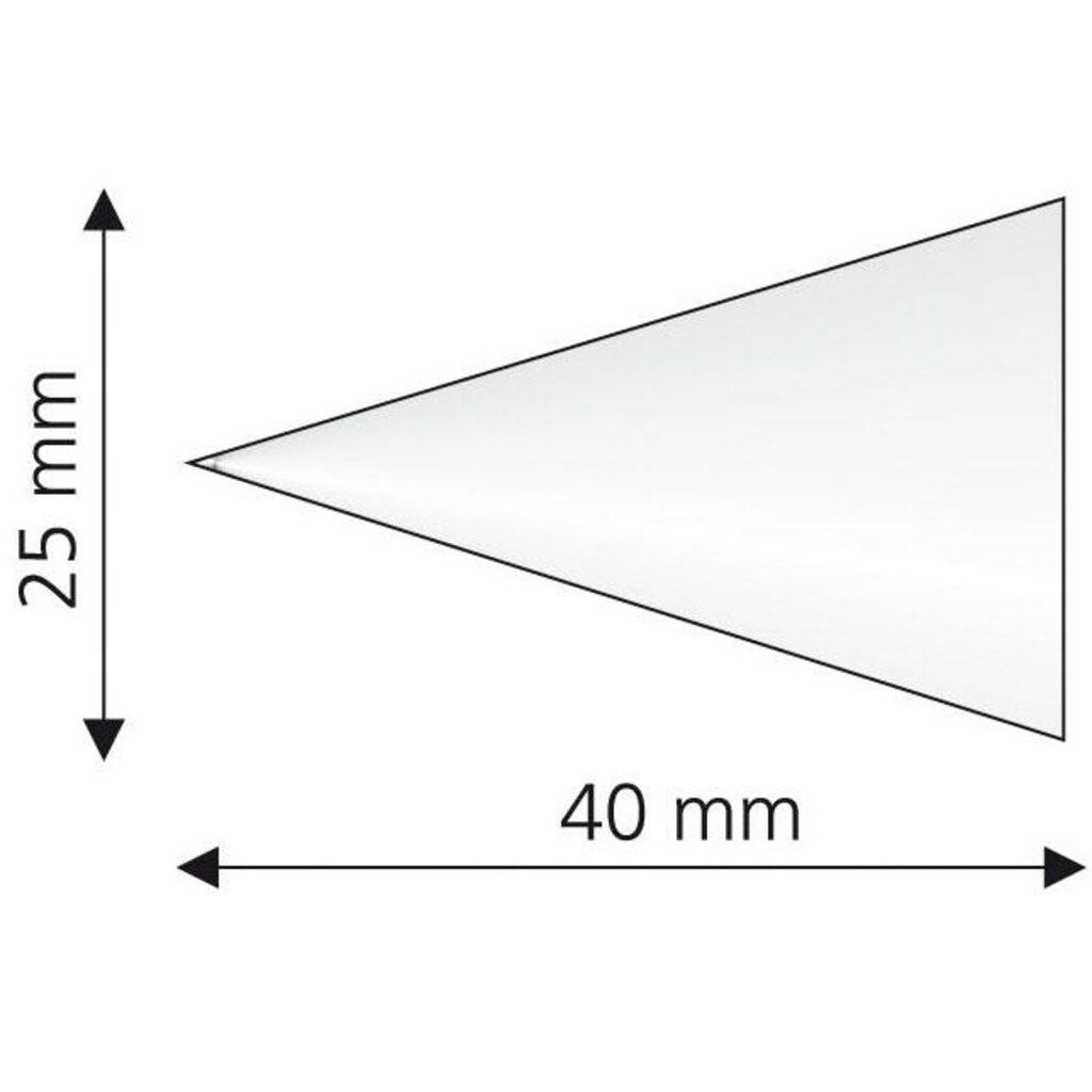 Liedeco Gardinenstangen-Endstück »Cone«, (Set, 2 St.)