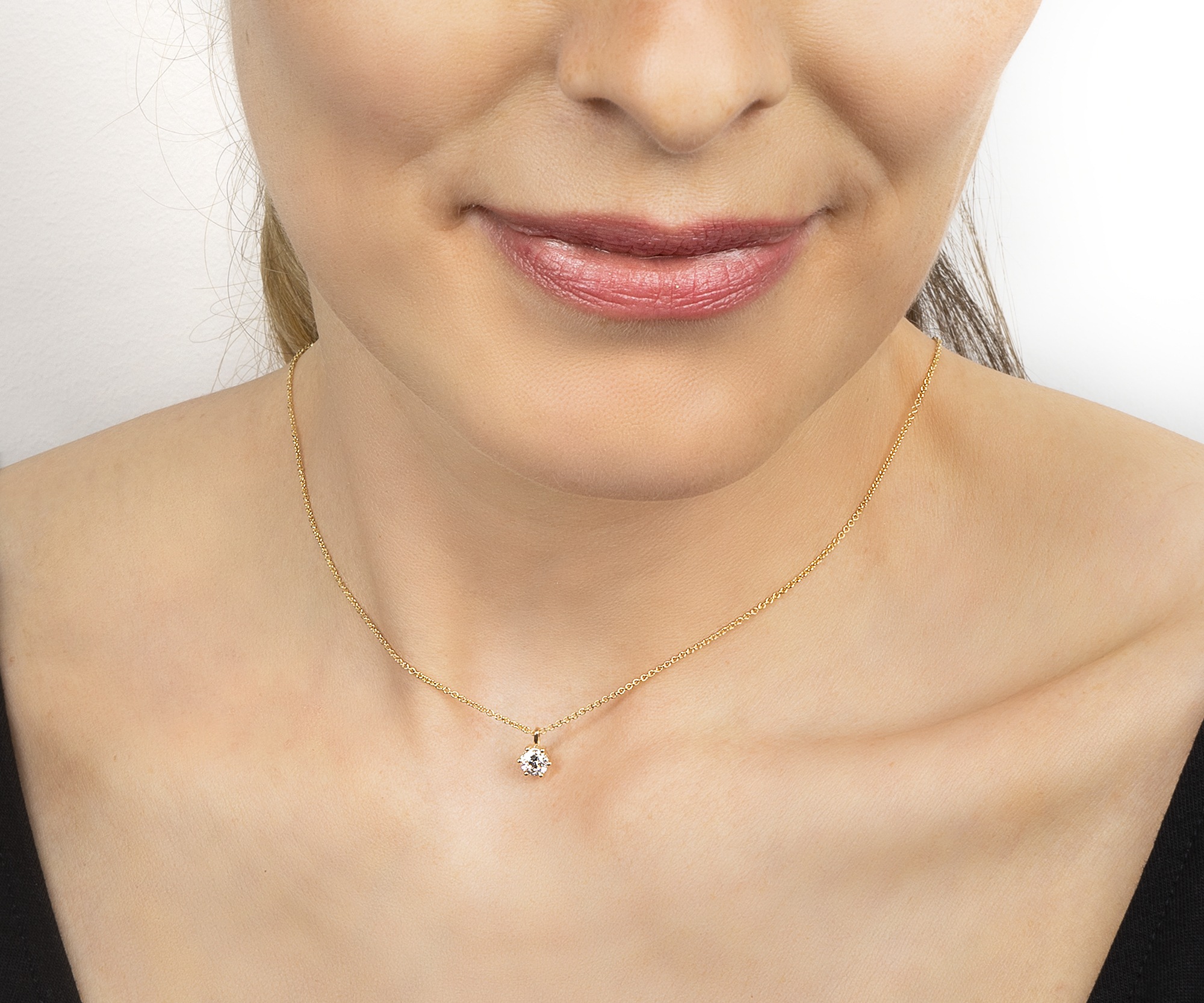 Vivance Kettenanhänger »0.4 ct Diamant Brillant Anhänger aus 585 Gelbgold«, Damen Gold Schmuck