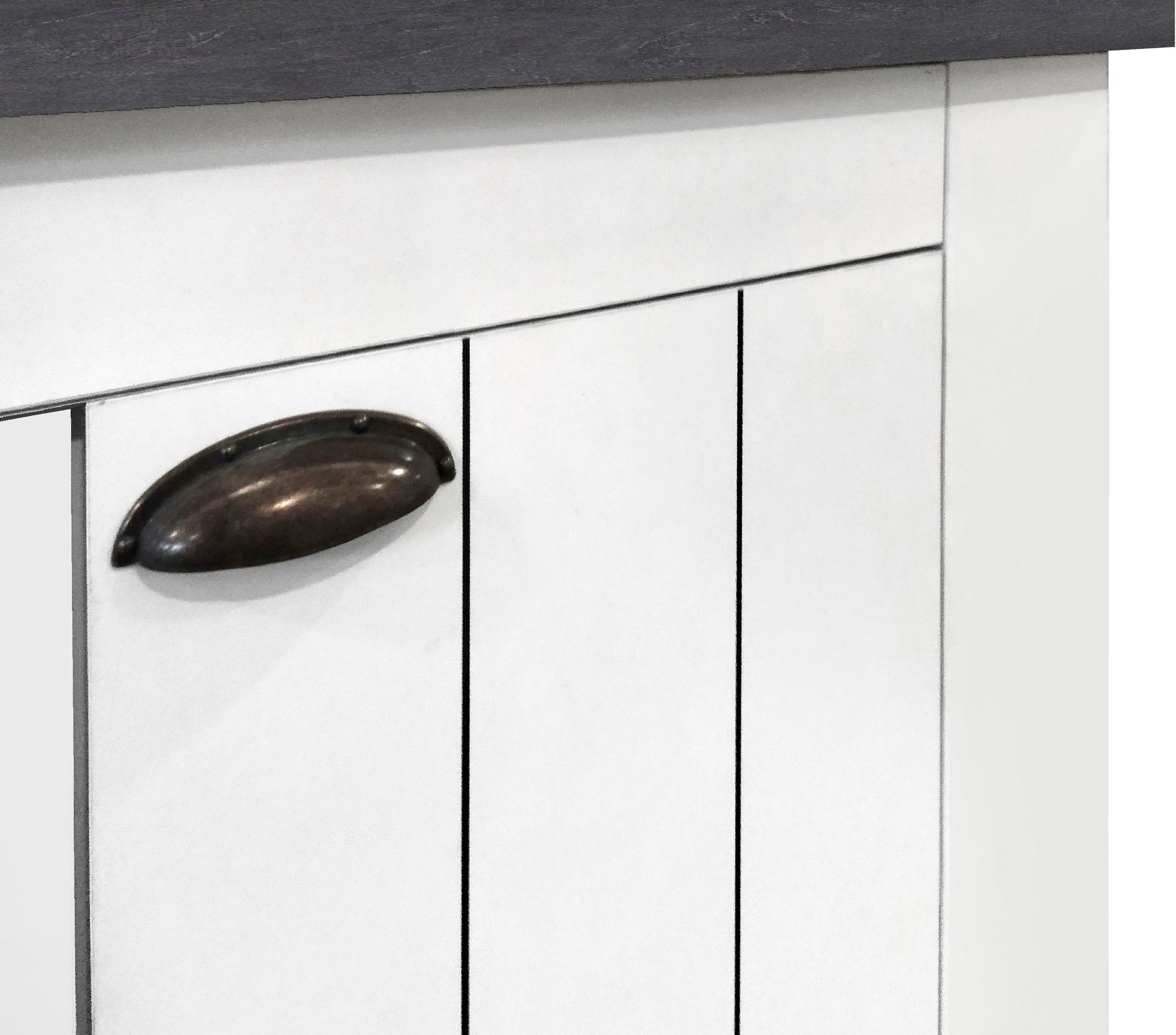 Thumbnail - INOSIGN Schuhschrank "FIGO, Made in Italy – Schuhkommode,Schuhregal für ca. 40 Paar Schuhe" 1 Stk. tlg. 4-Türig, Siebdru...