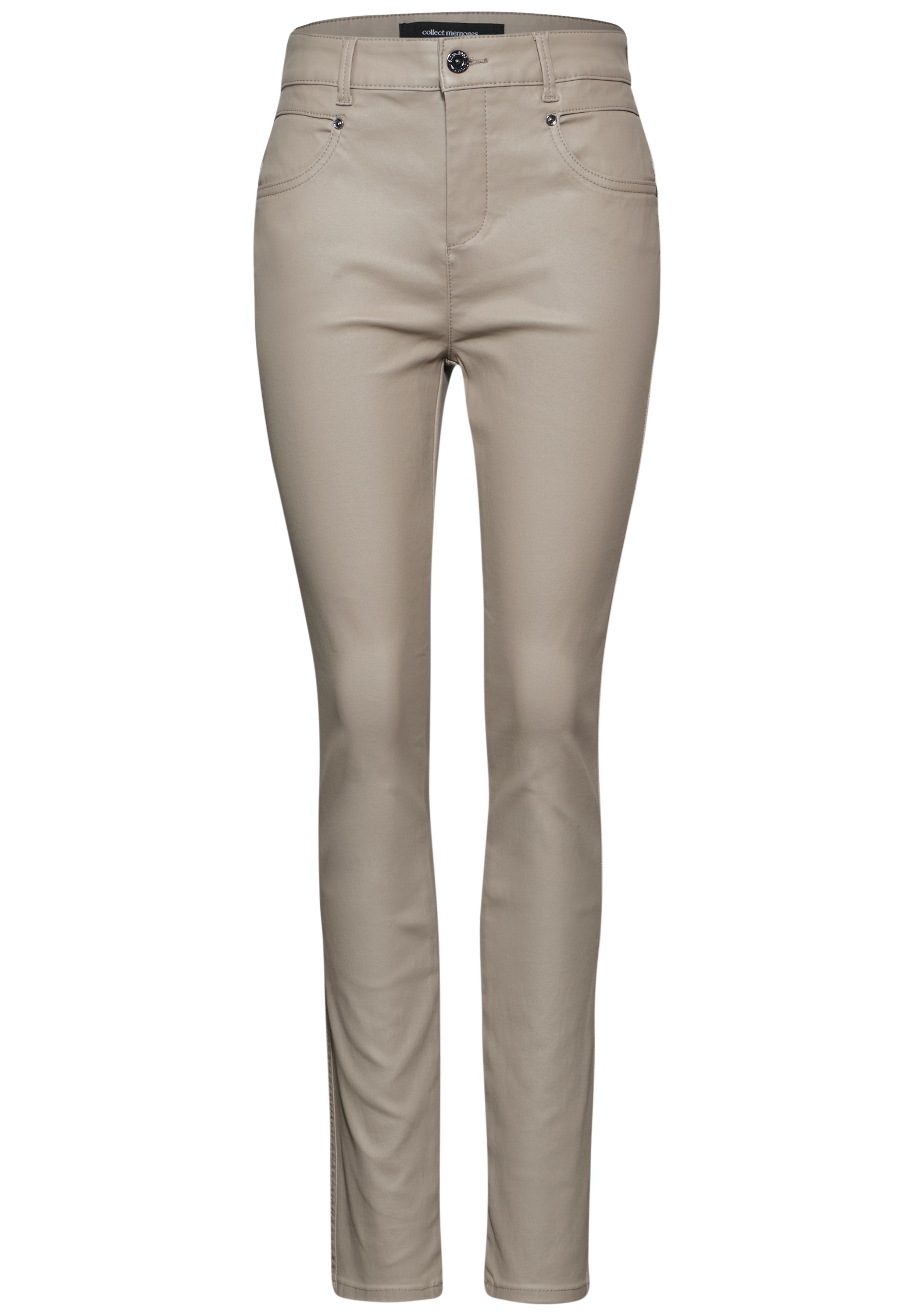 STREET ONE Lederimitathose, High Waist