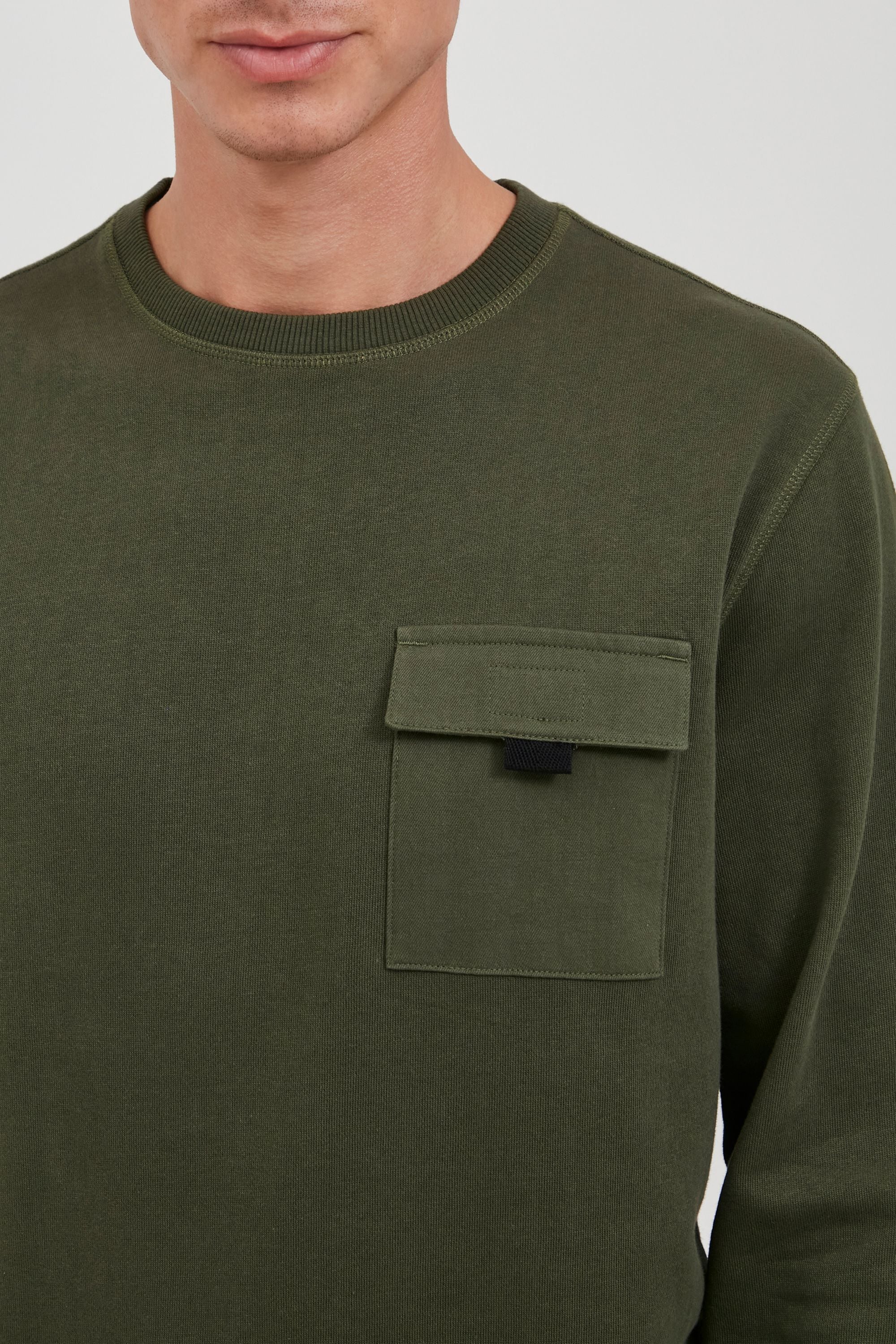 Blend Longpullover »BHOskari« Sweatshirt mit Brusttasche