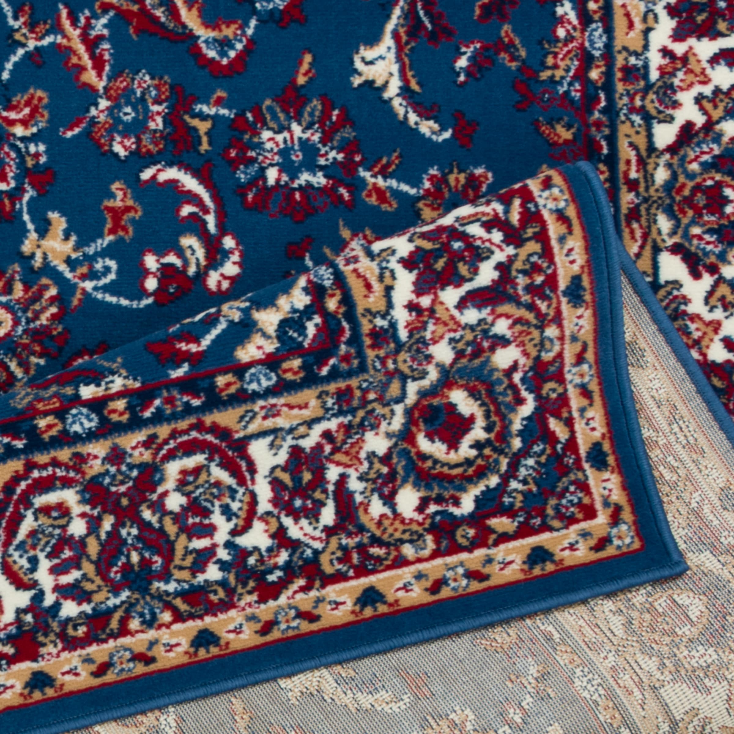 OTTO home Teppich »Ezzo, mit Bordüre, Made in Belgium«, rechteckig, 7 mm Höhe, Orient-Optik, mit Bordüre, Teppich, Kurzflor, Weich, Wohnzimmer