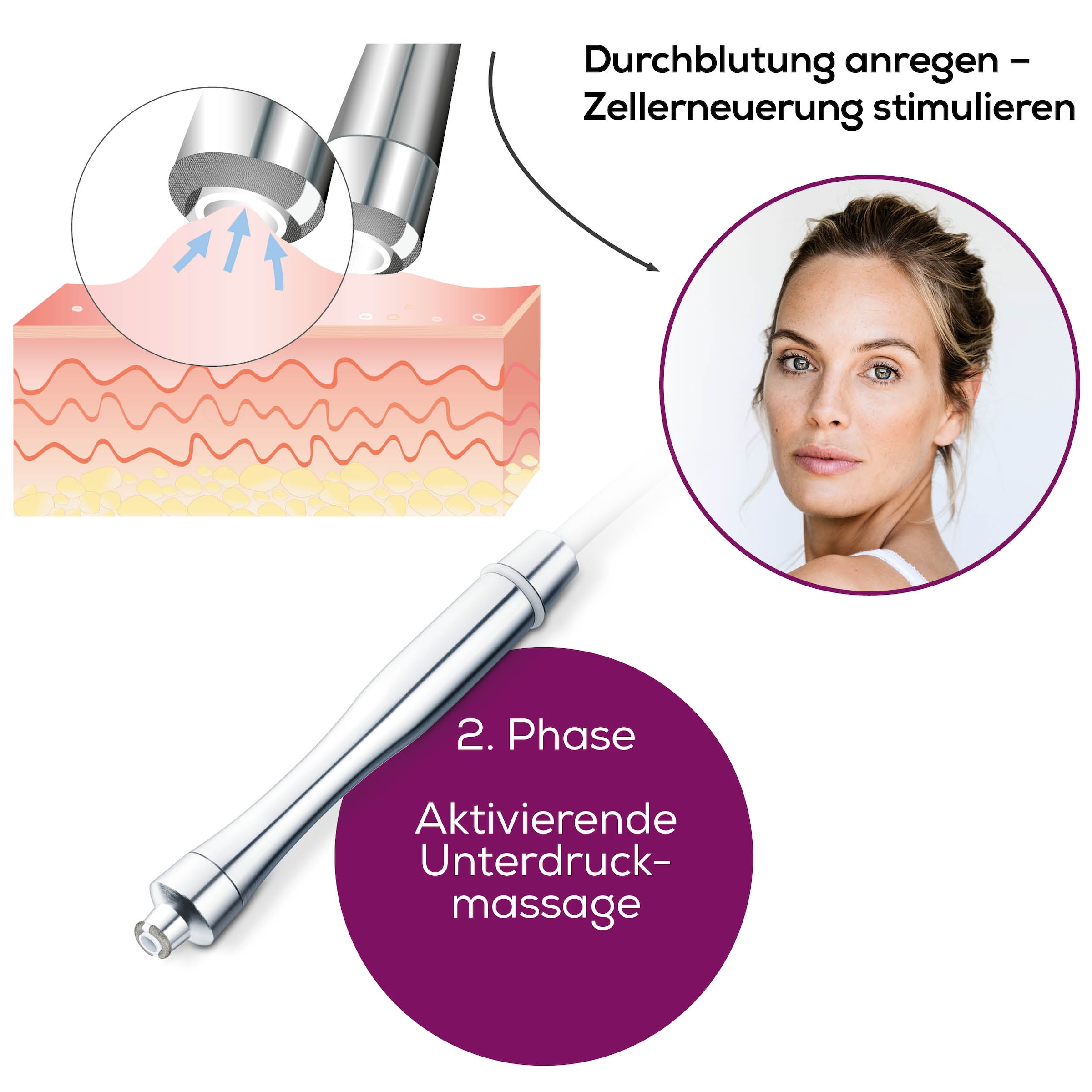 BEURER Mikrodermabrasionsgerät »FC 100 Mikrodermabrasionsgerät für ein revitalisierendes Peeling«, Mit 5 Intensitätsstufen und 3 hochwertigen Aufsätzen