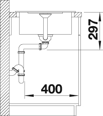 Blanco Granitspüle »METRA 45 S Compact«, aus SILGRANIT®