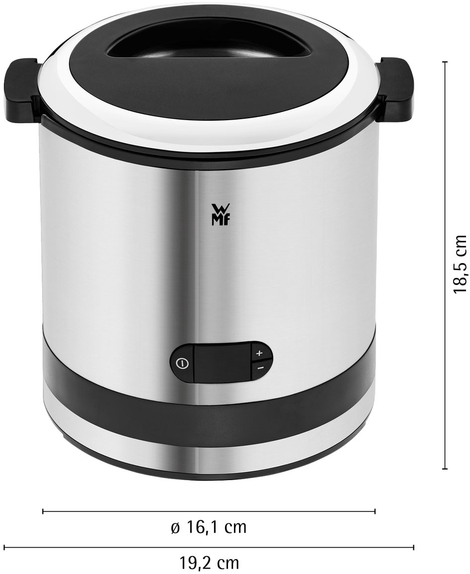 WMF Eismaschine »KÜCHENminis® 3-in-1 Eiscreme/Frozen Yogurt/Sorbet, Eiswürfelbehälter« 0,3 l 12 W mit Timer für flexible Zubereitung, spülmaschinengeeignete Teile