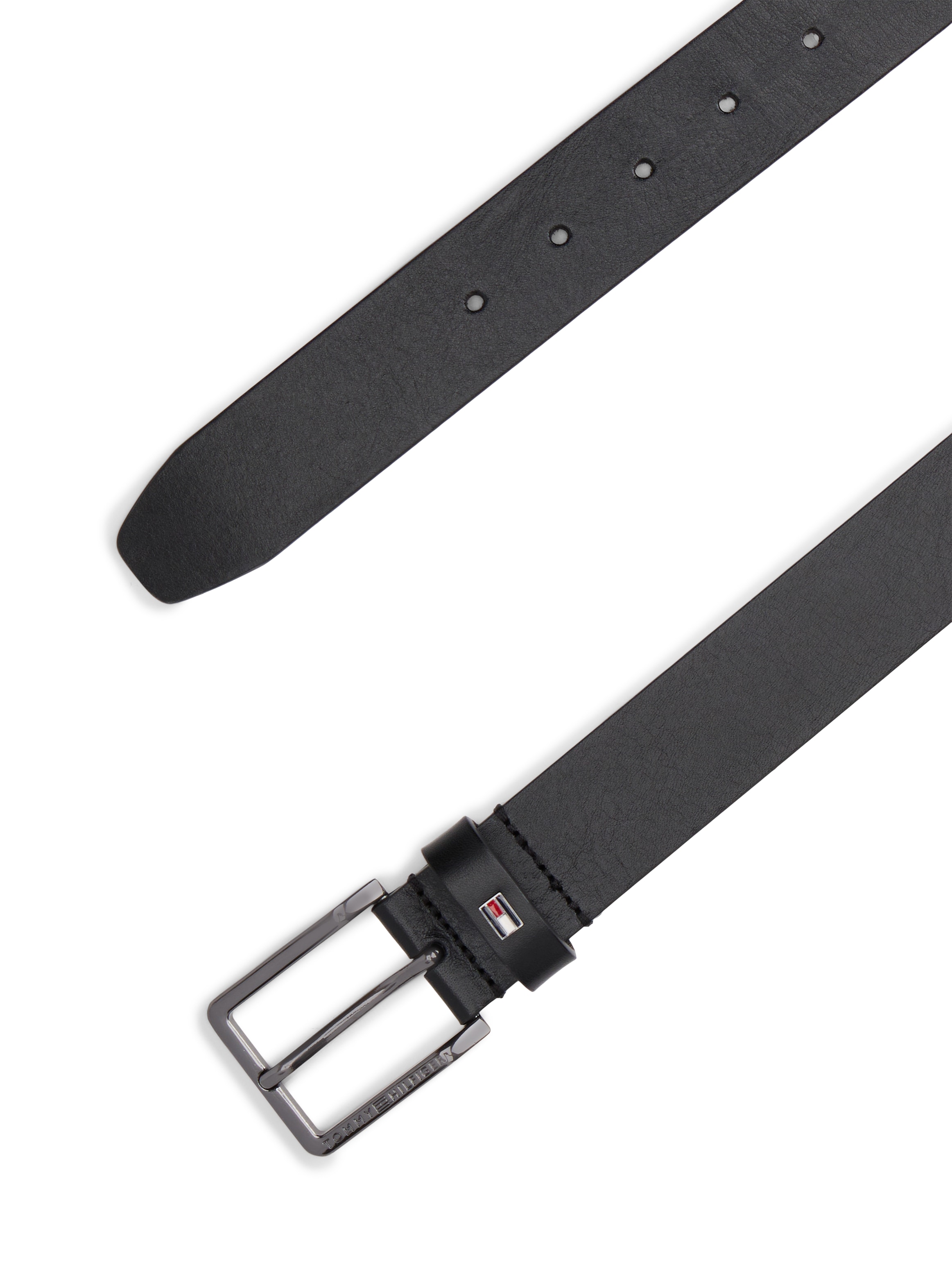 Tommy Hilfiger Ledergürtel »OLIVIER 3,5 cm breit« mit Flag aus Emaille, Breite: 3,5cm
