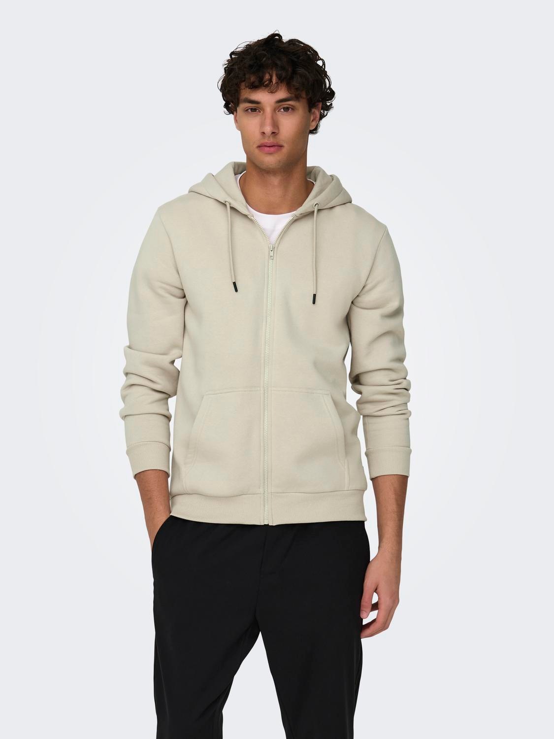 ONLY & SONS Kapuzensweatjacke "ONSCERES ZIP THR. HOODIE SWEAT NOOS" günstig online kaufen