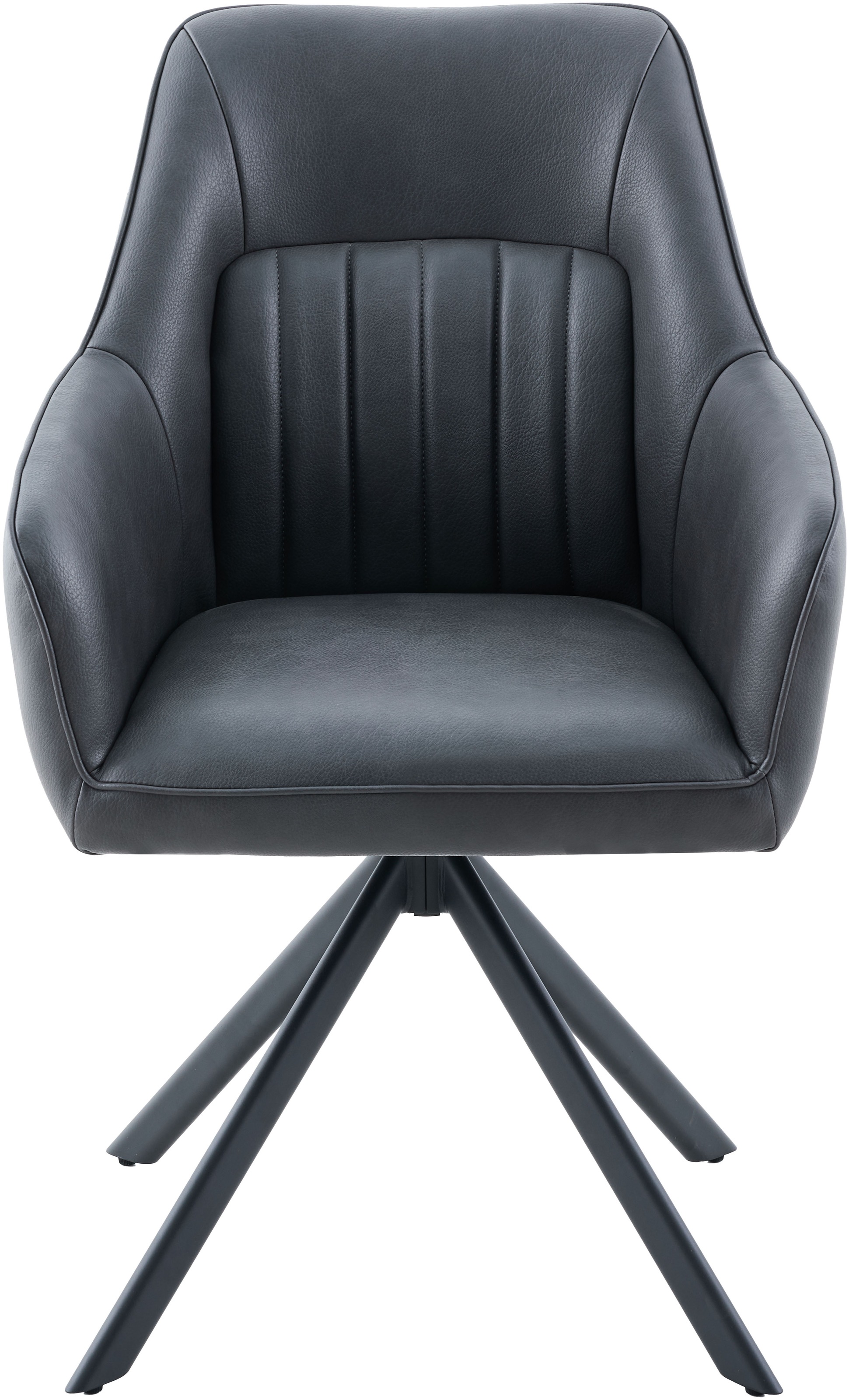 HELA Armlehnstuhl »POLINA« (Set) 2 Stk.4-Fuß, 360° drehbar, Ovalrohrgestell, Armlehnen, Lederoptik