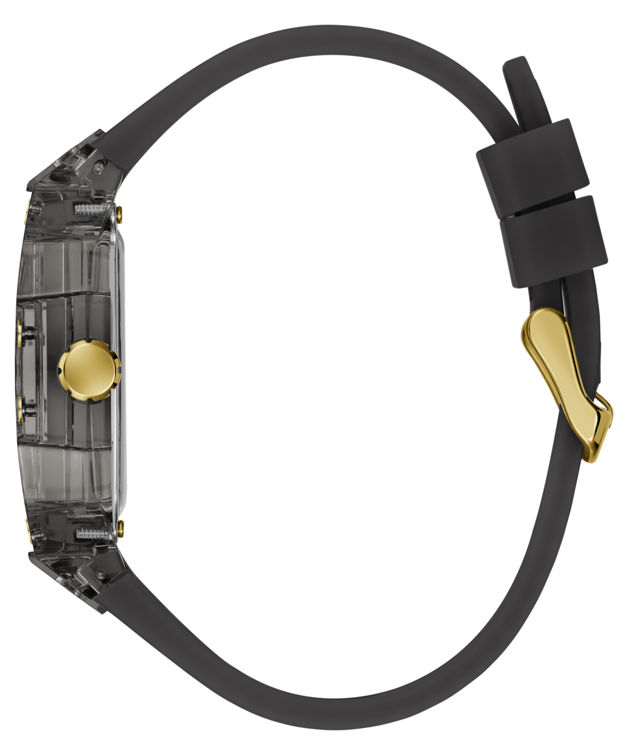 Guess Quarzuhr »CATRIN« Armbanduhr, Herrenuhr, Silikonarmband, analog
