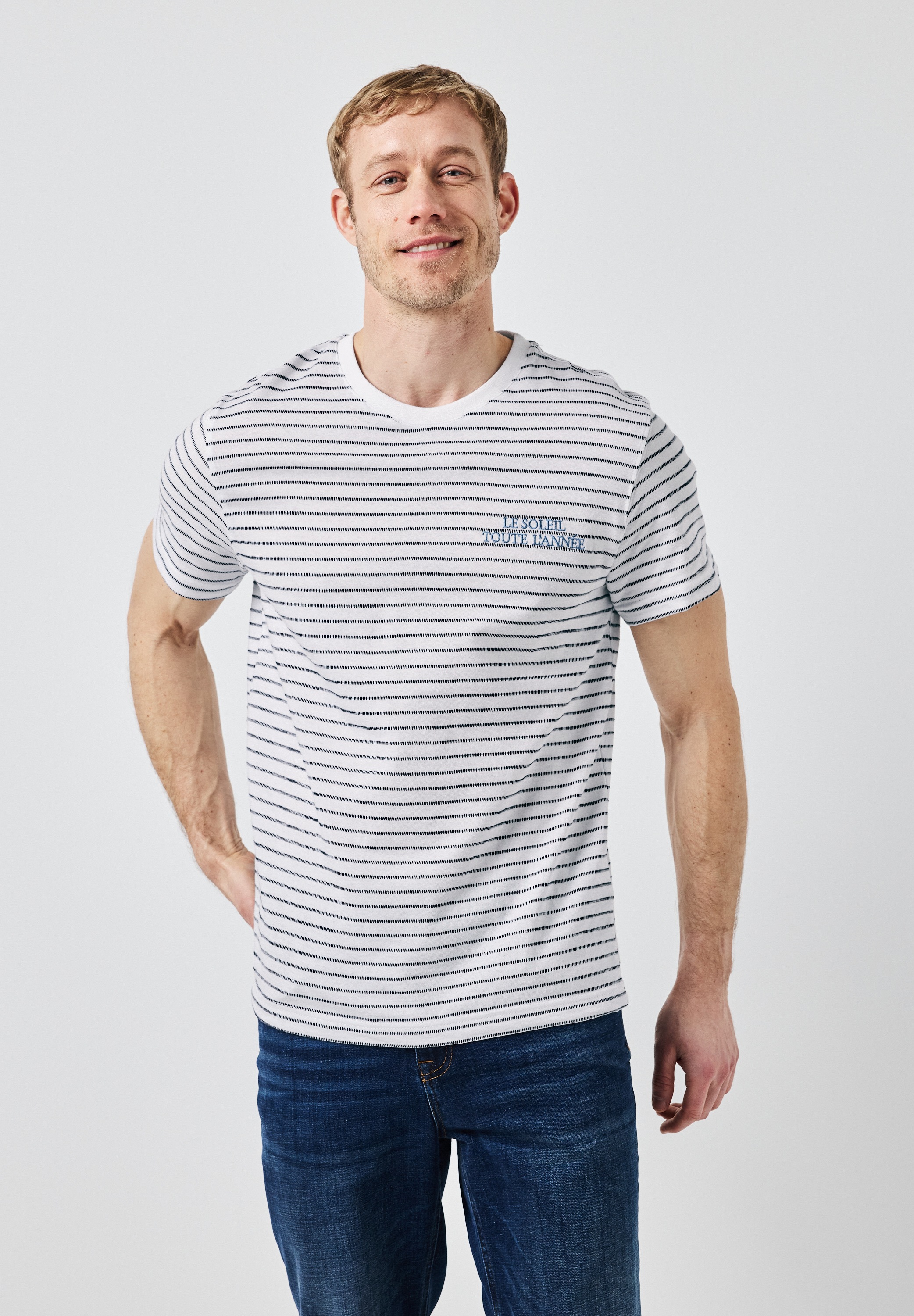 STREET ONE MEN T-Shirt mit Wording günstig online kaufen