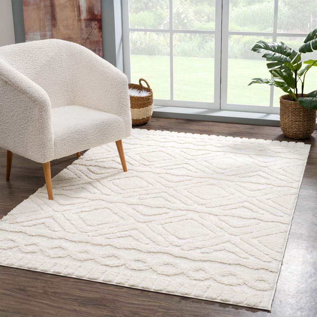 Carpet City Hochflor-Teppich "Focus 3382, Boho-Style", rechteckig, 20 mm Höhe, besonders weich, Hoch Tief Struktur, Wohn