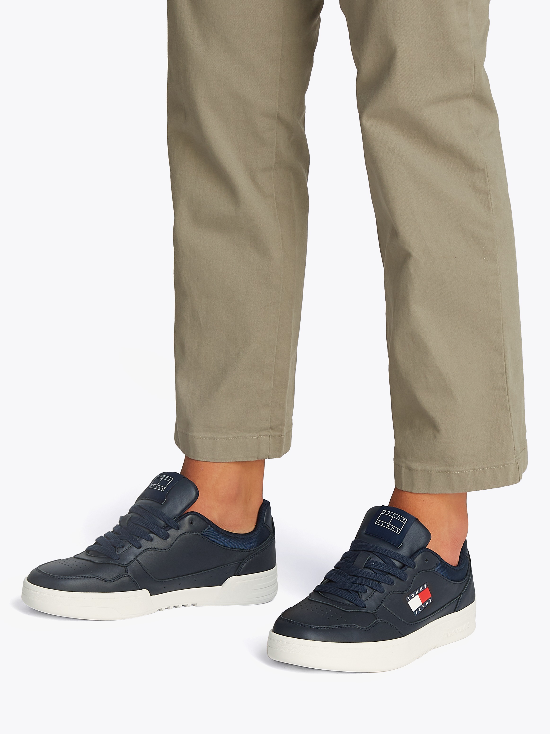 Tommy Jeans Sneaker "(NEW) TJM CUPSOLE LEATHER ESS", Freizeitschuh, Halbsch günstig online kaufen