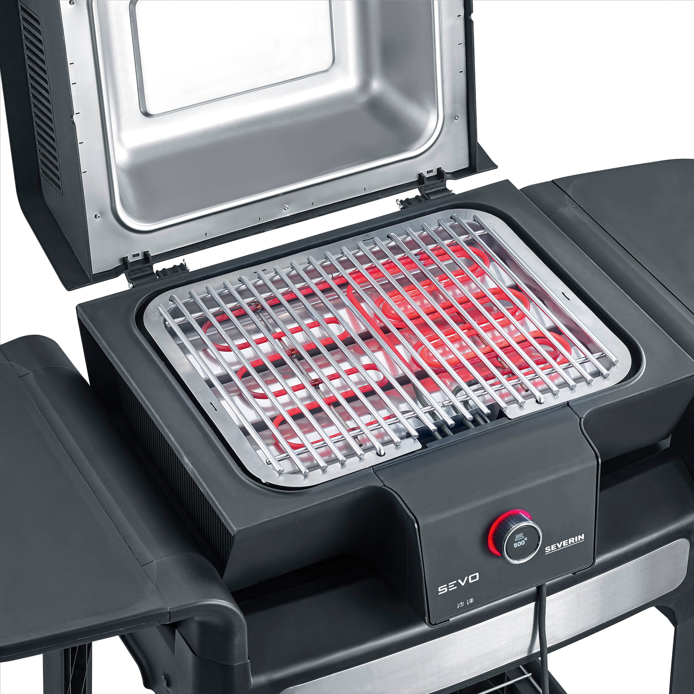 Severin Elektro-Standgrill »SEVO GTS PG 8107«, 3000 W, schneller Start, SAFE TOUCH-Oberfläche, auch als Tischgrill nutzbar